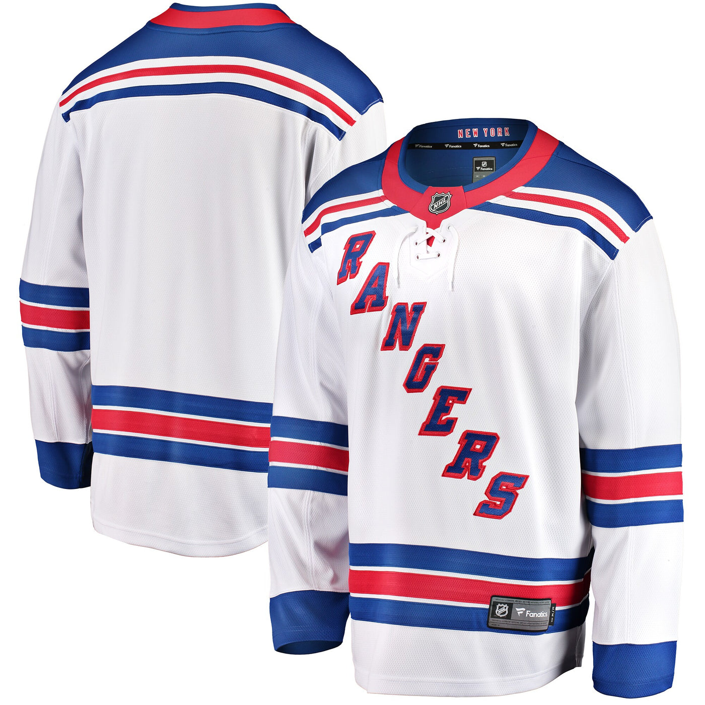 New York Rangers Fanatics White Breakaway Away Jersey