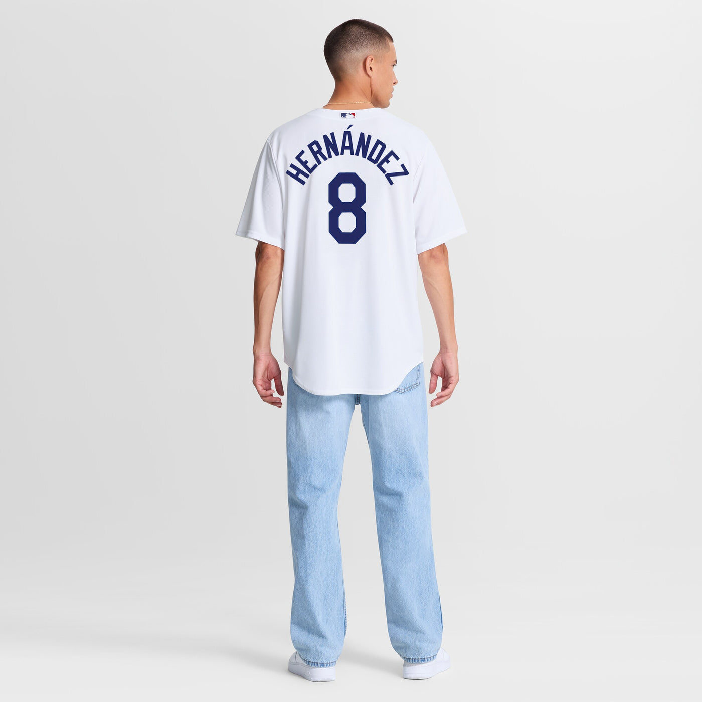 Los Angeles Dodgers Enrique Hernández Nike White Home Replica Jersey