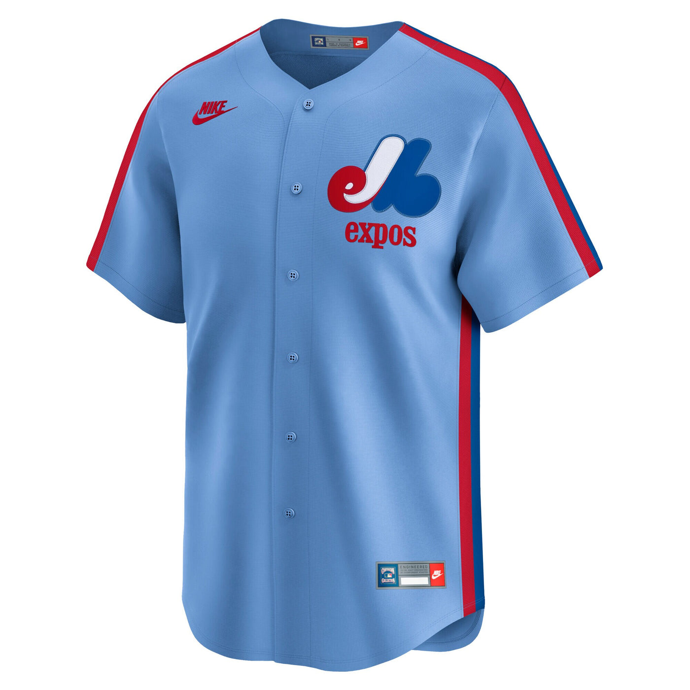 Montreal Expos Nike Light Blue Cooperstown Collection Limited Jersey