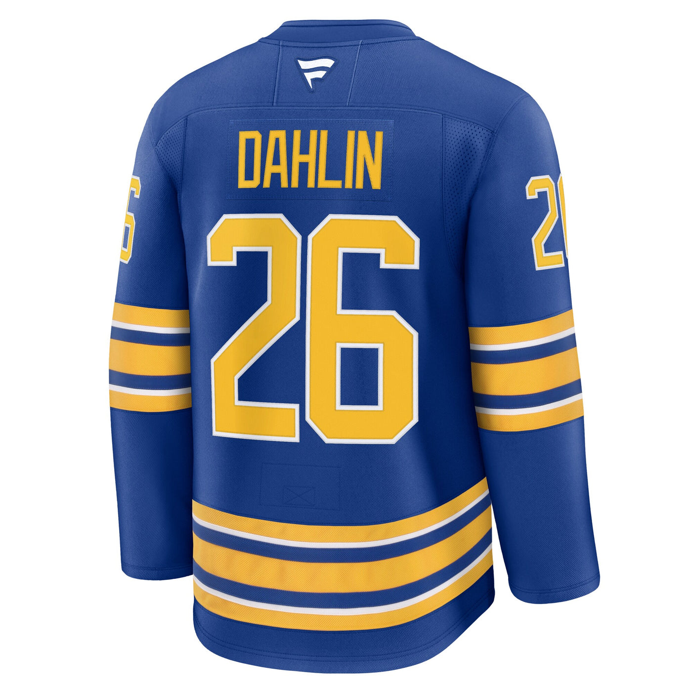 Buffalo Sabres Rasmus Dahlin Fanatics Royal Premium Jersey with Captain's Patch