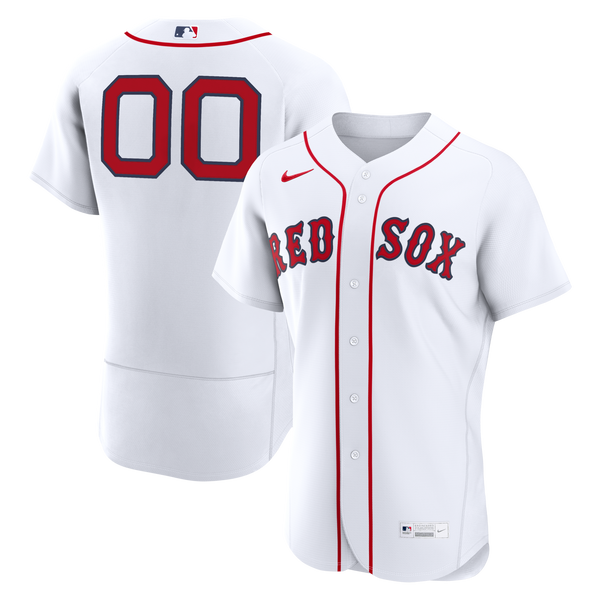 Boston Red Sox White Home Authentic Custom Jersey