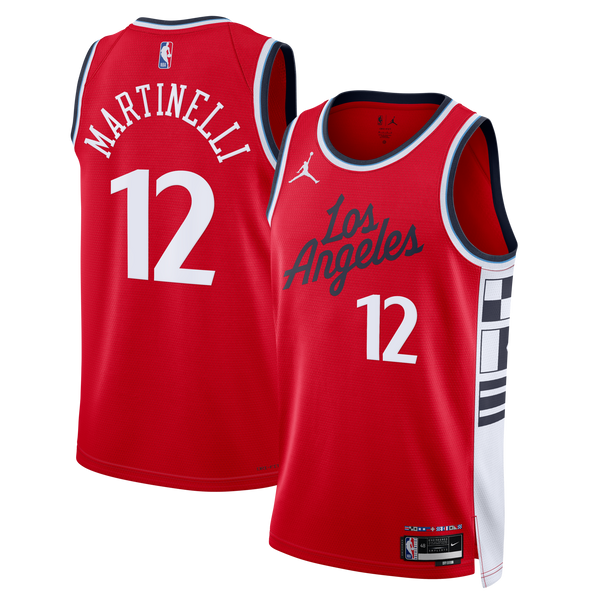 LA Clippers Jordan Brand Statement Edition Swingman Jersey - Red - Nick Martinelli -