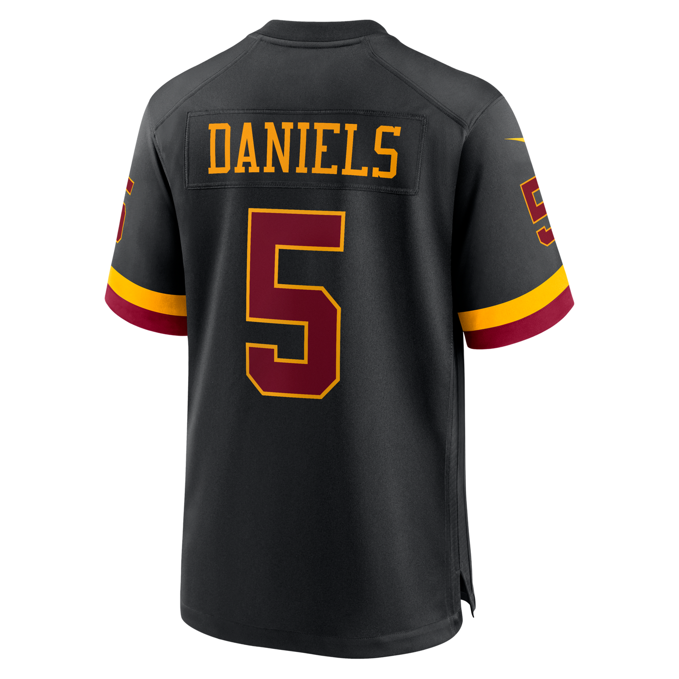 Hail Raiser Washington Commanders Jayden Daniels Nike Black Alternate Game Jersey