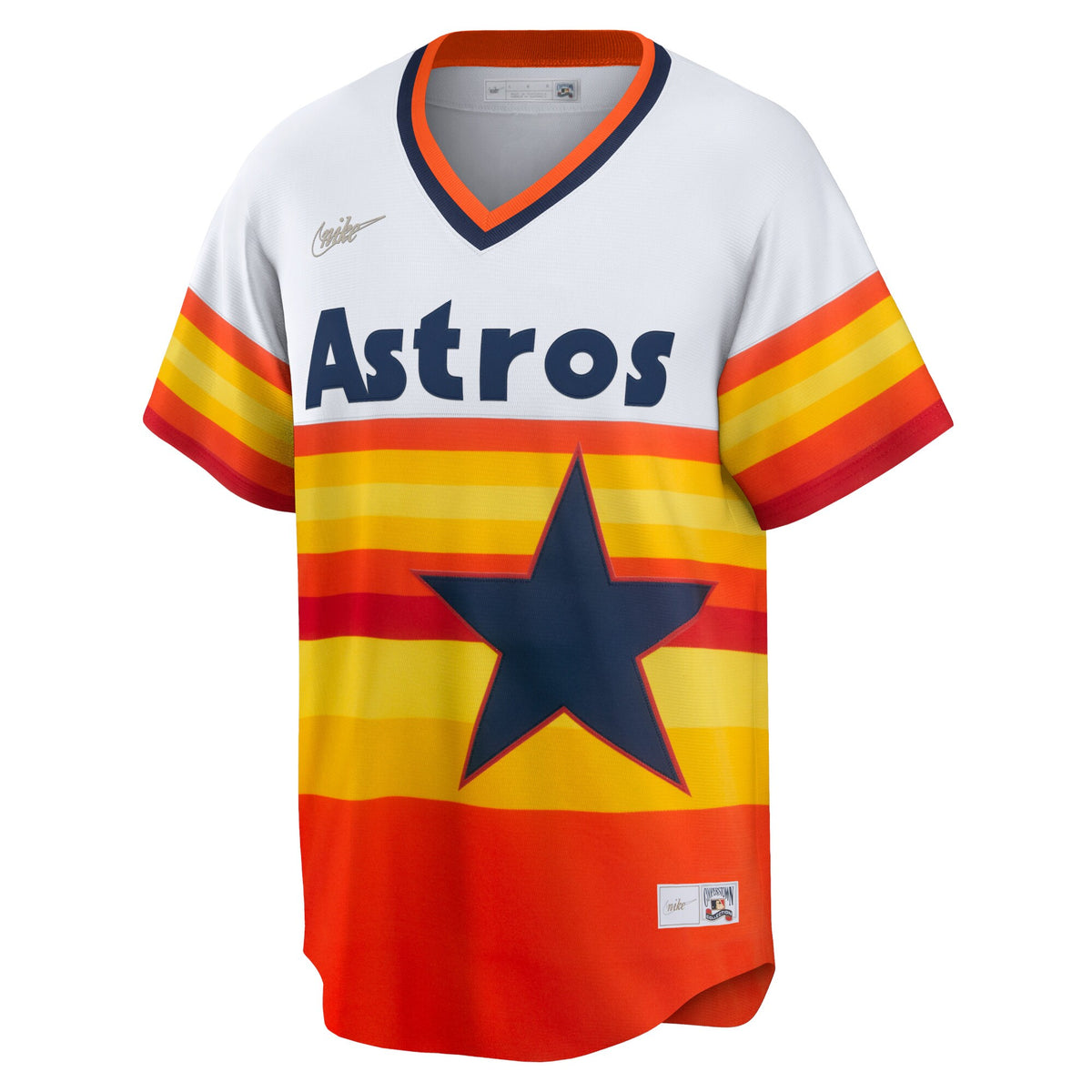 Houston Astros Jeff Bagwell White Home Cooperstown Collection Player Jersey