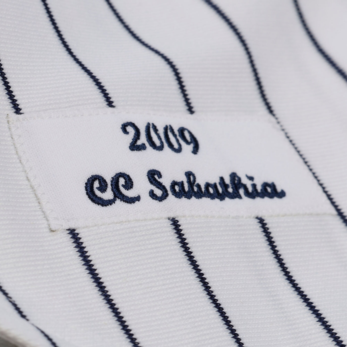 New York Yankees CC Sabathia Mitchell & Ness White 2009 Cooperstown Collection Authentic Jersey
