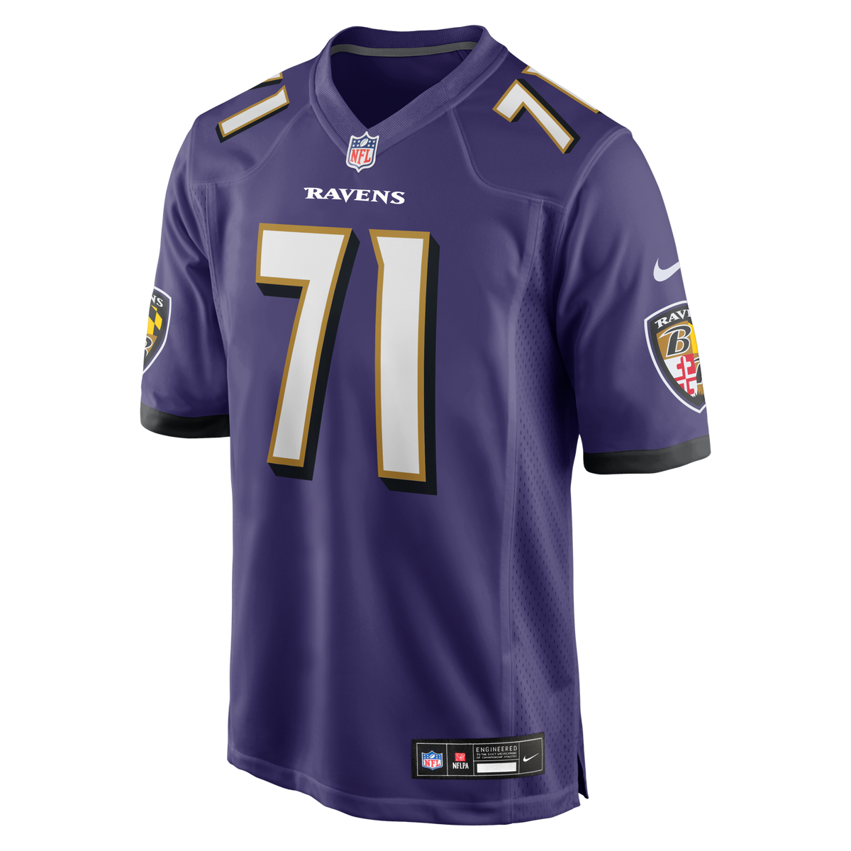 Baltimore Ravens Carson Vinson Purple Team Game Jersey