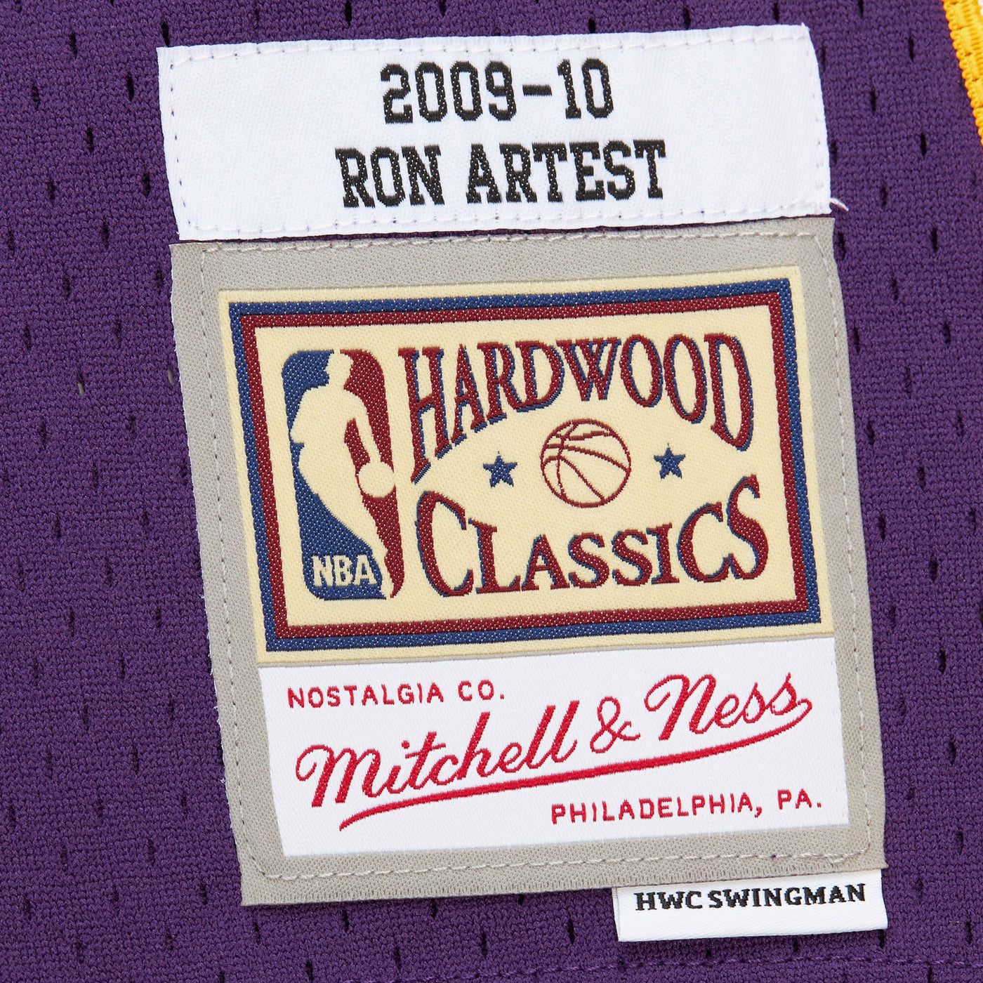 Los Angeles Lakers Mitchell & Ness Ron Artest 2009 Dark Authentic Jersey - Purple