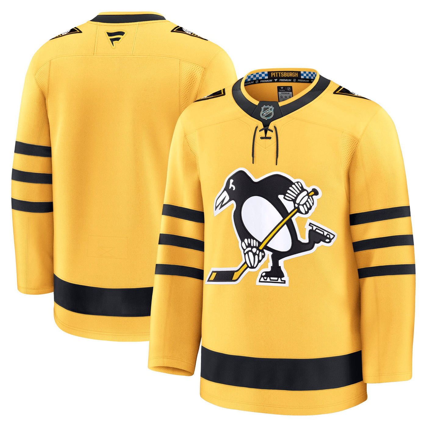 Pittsburgh Penguins Fanatics Gold Alternate Premium Jersey