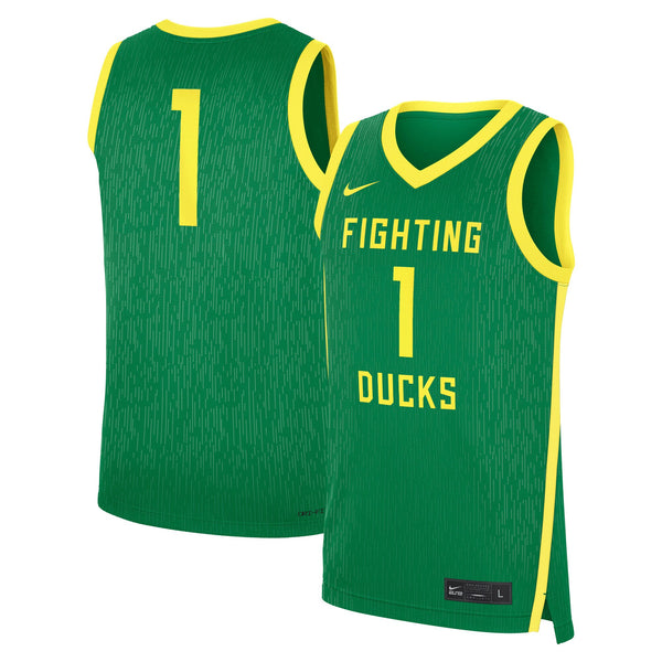 Nike Green Oregon Ducks Road Replica Basketball Jersey