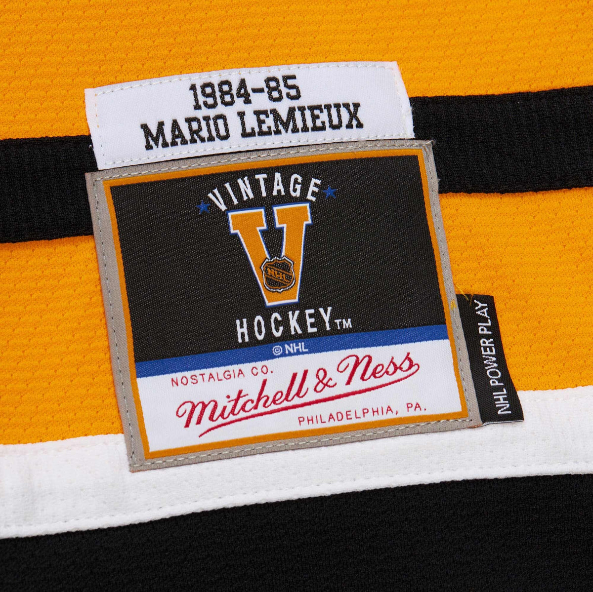 Pittsburgh Penguins Mario Lemieux Gold 1984-85 Power Play Jersey