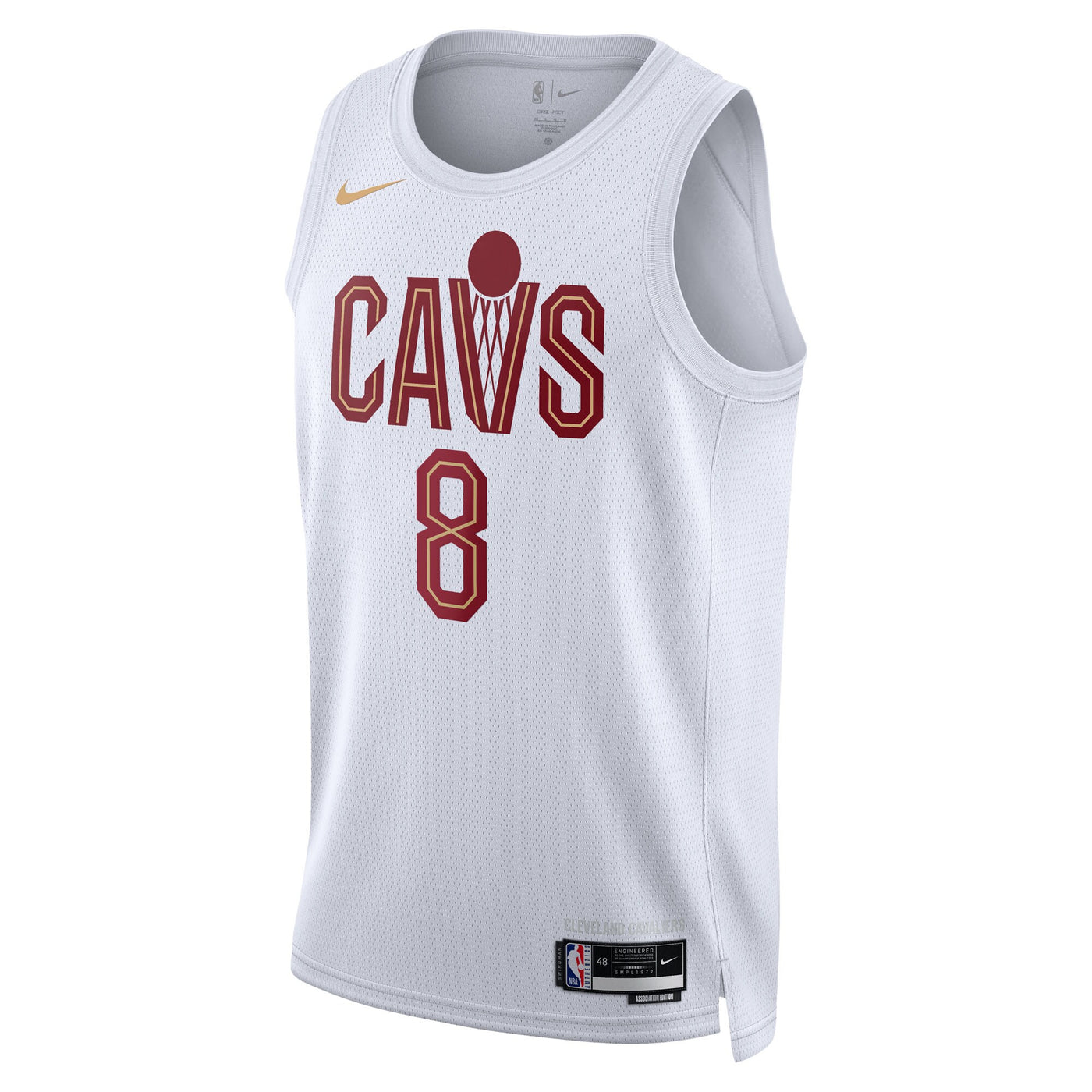 Cleveland Cavaliers Nike Association Edition Swingman Jersey - White - Dennis Schröder