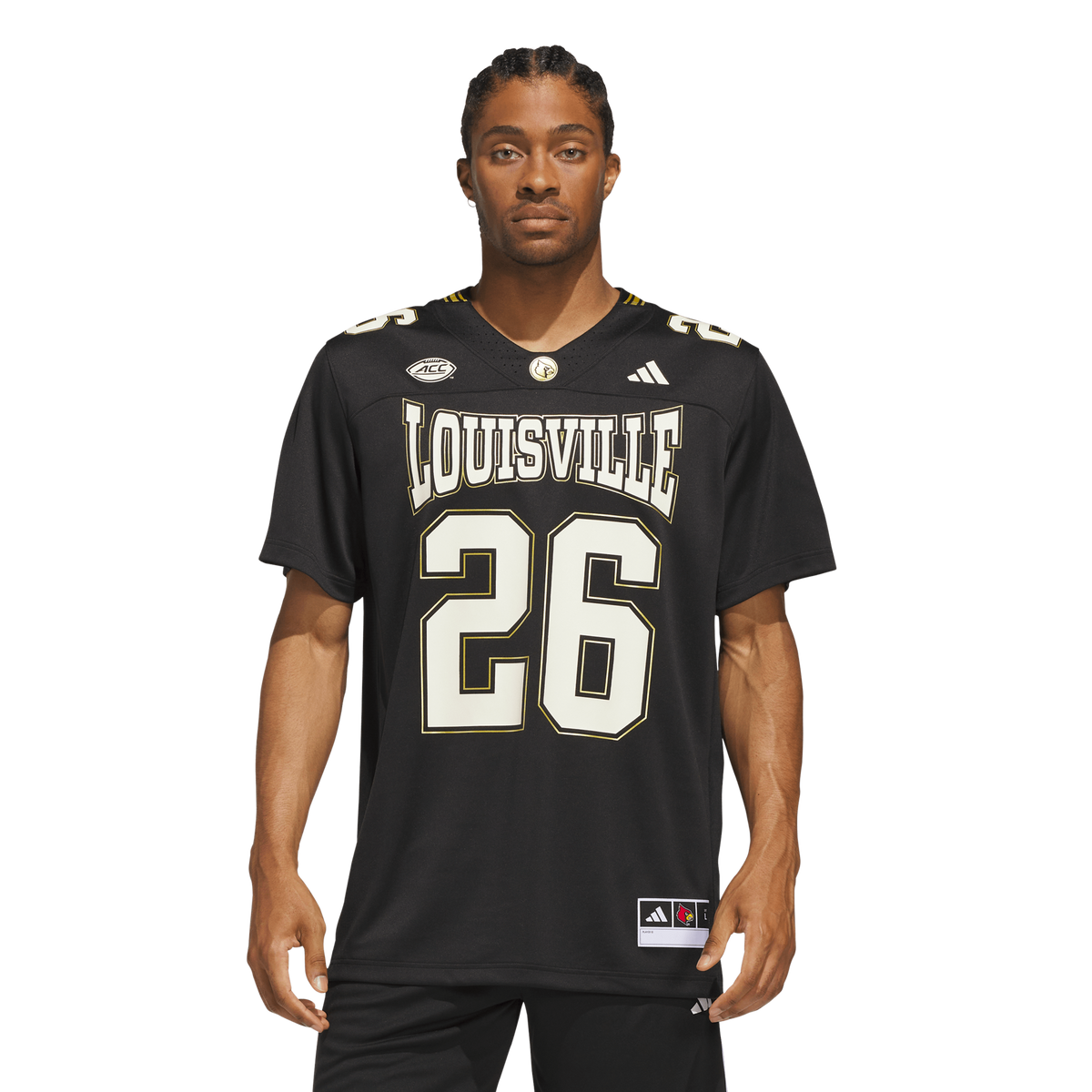 #26 Louisville Cardinals For the Ville Premier Strategy Jersey - Black