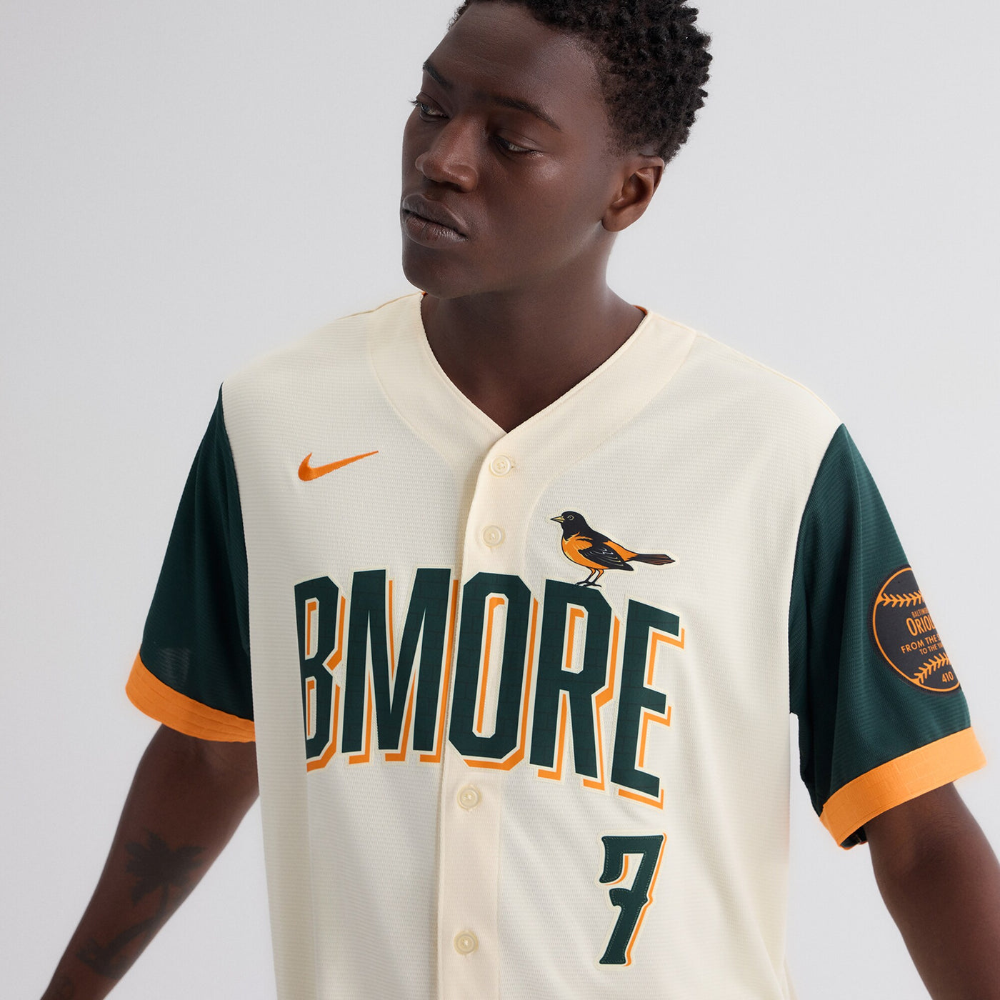 Baltimore Orioles Jackson Holliday Nike Cream 2026 City Connect Stadium Jersey