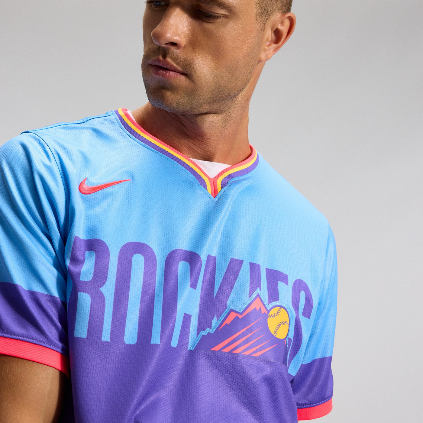 Colorado Rockies Nike Purple/Light Blue 2025 City Connect Limited Jersey