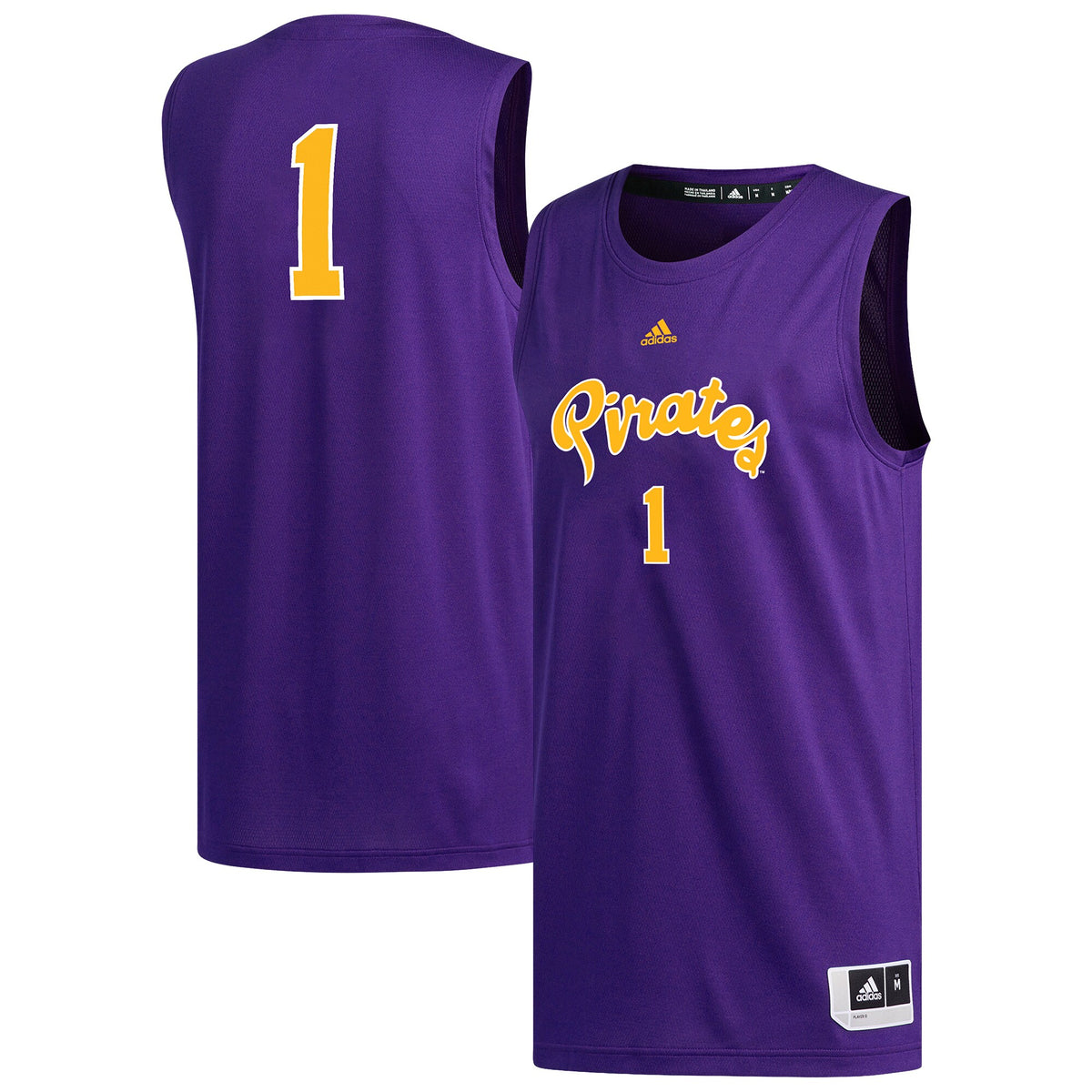 #1 ECU Pirates Replica Basketball Jersey - Purple