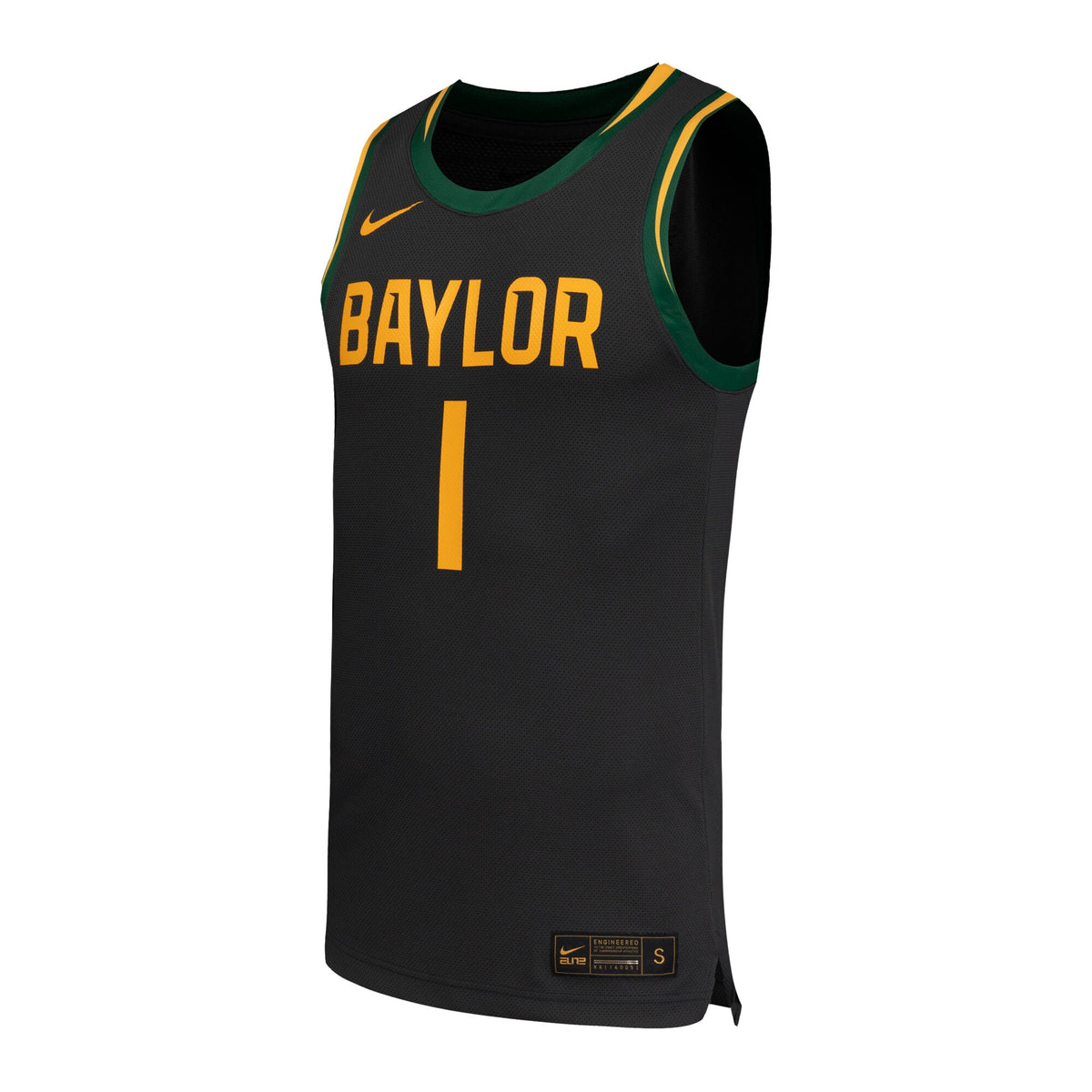 #1 Baylor Bears Replica Basketball Jersey - Black