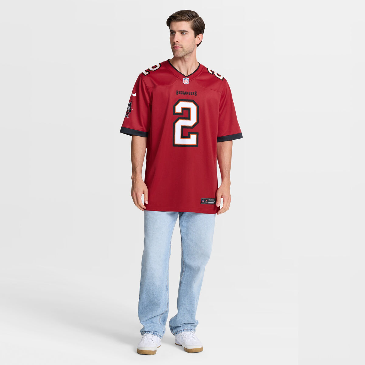 Tampa Bay Buccaneers Emeka Egbuka Red Team Game Jersey