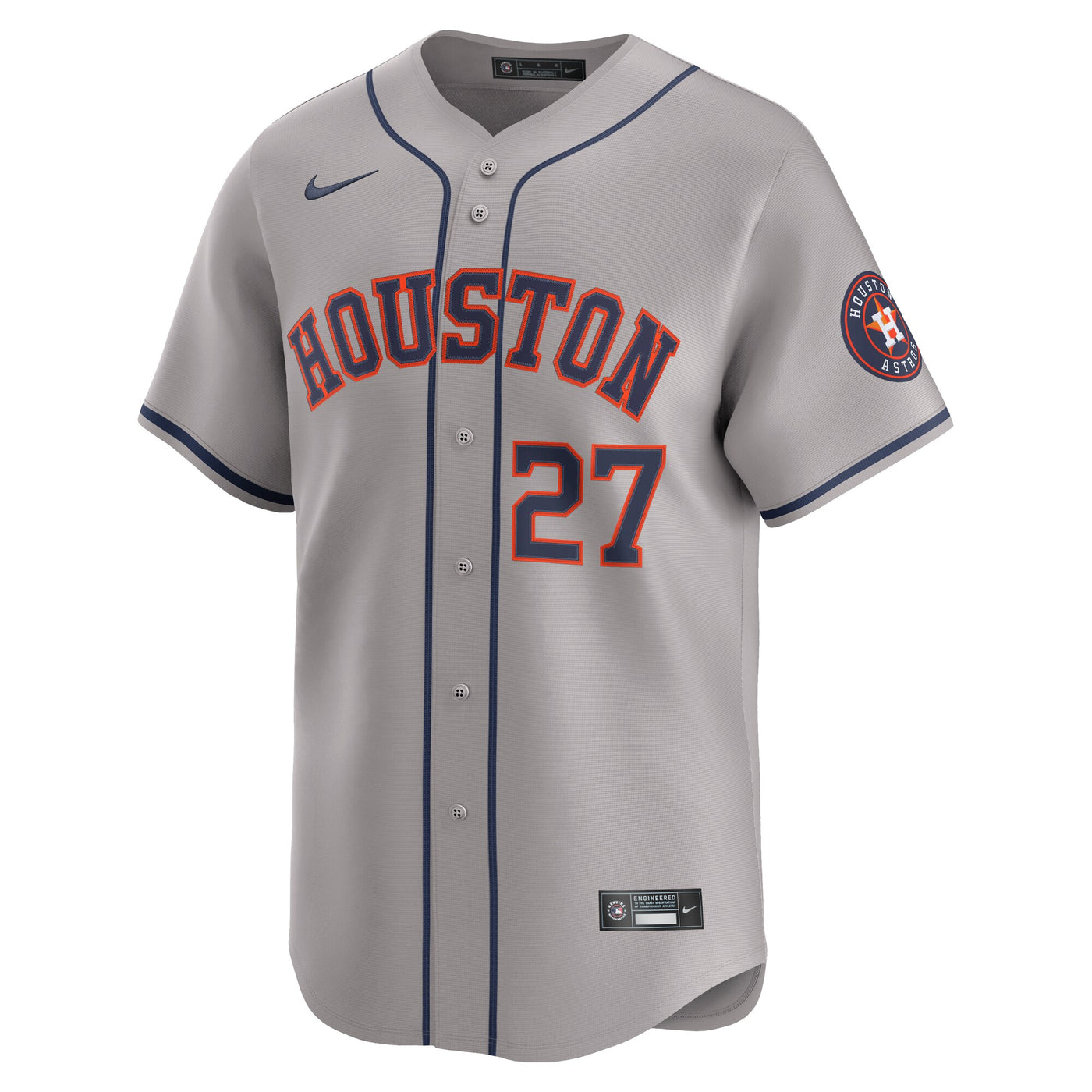 Houston Astros Jose Altuve Nike Gray Road Limited Player Jersey