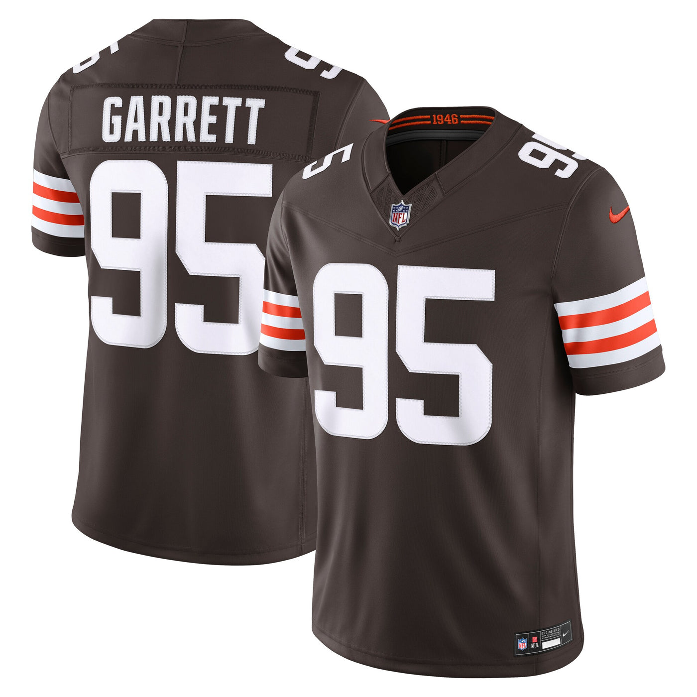 Cleveland Browns Myles Garrett Nike Brown Team Vapor F.U.S.E. Stitched Limited Jersey