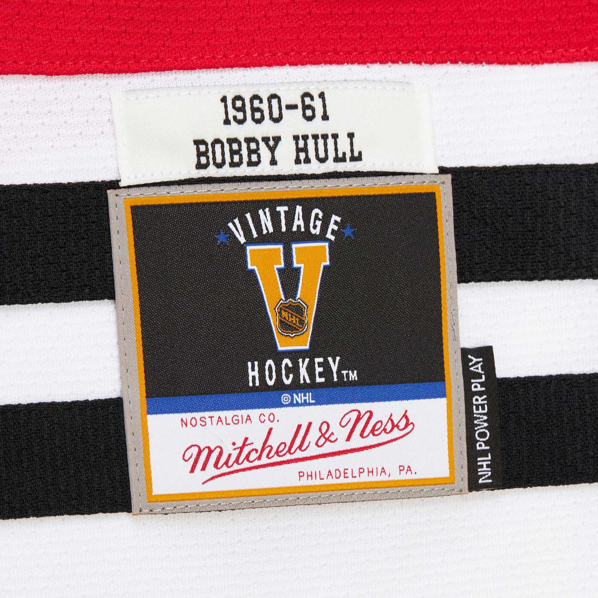 Chicago Blackhawks Bobby Hull Scarlet 1960-61 Power Play Jersey