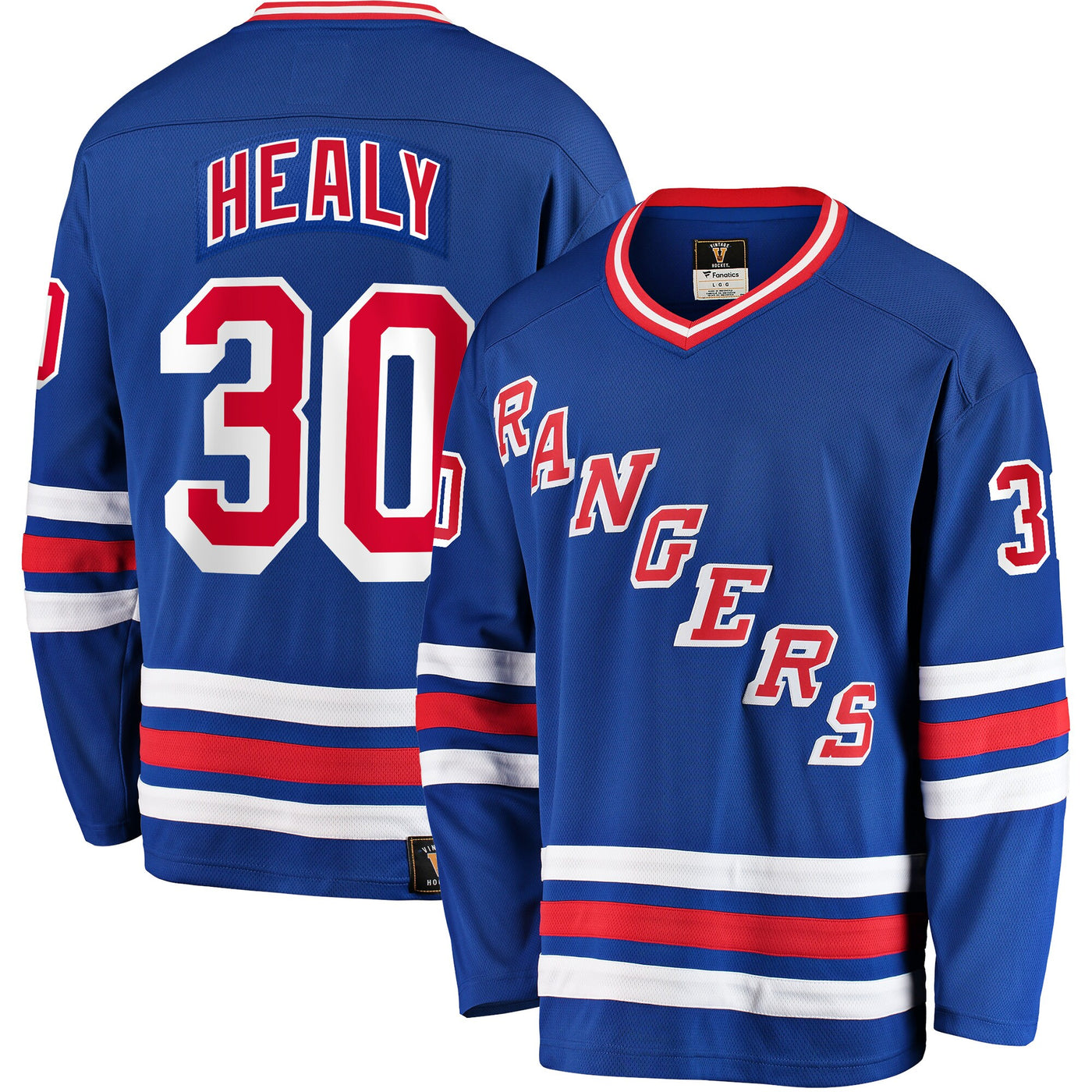 New York Rangers Glenn Healy Fanatics Blue Premier Breakaway Retired Player Jersey