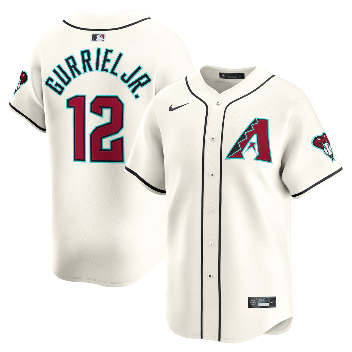 Arizona Diamondbacks Lourdes Gurriel Jr. Cream Home Limited Player Jersey