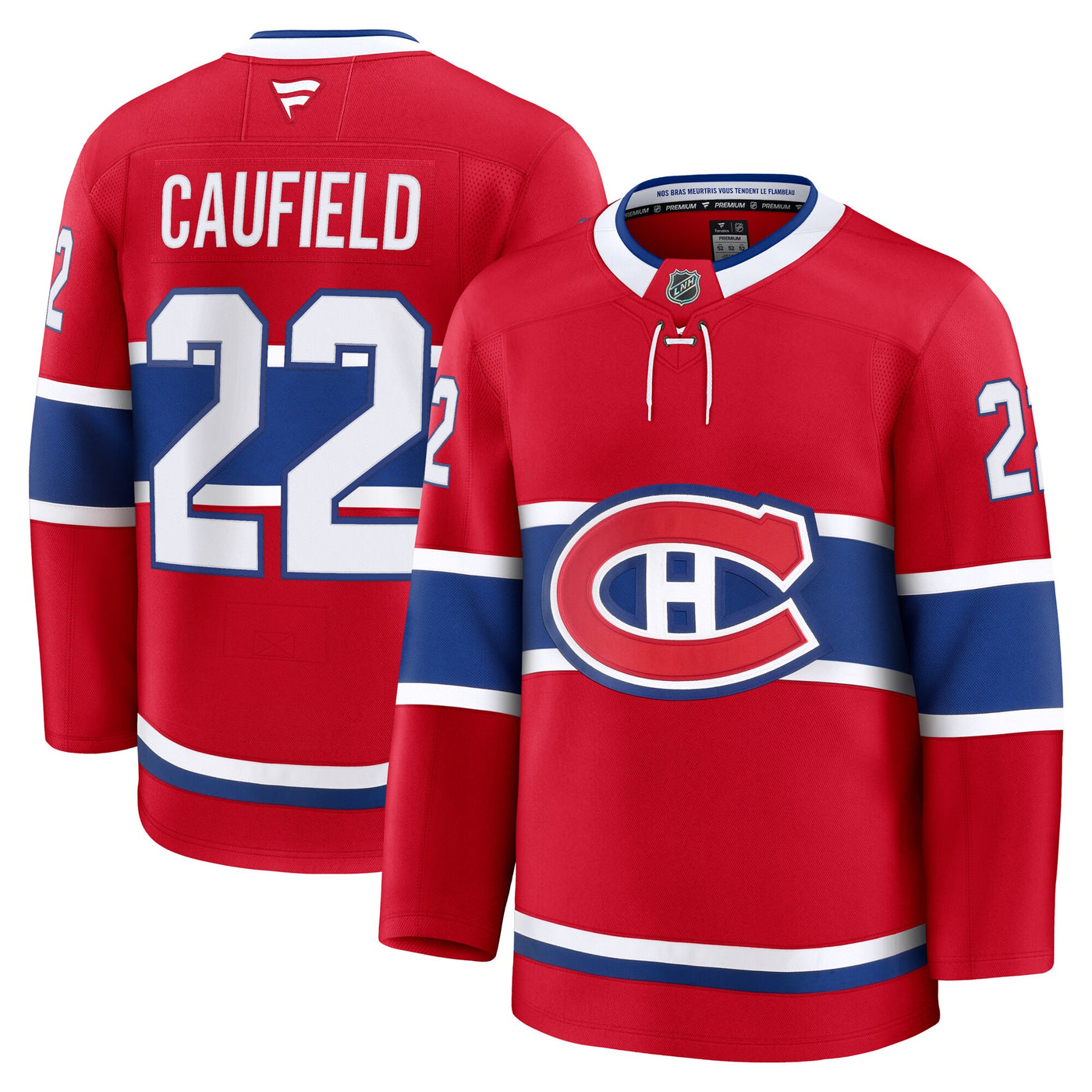 Montreal Canadiens Cole Caufield Fanatics Red Home Premium Jersey