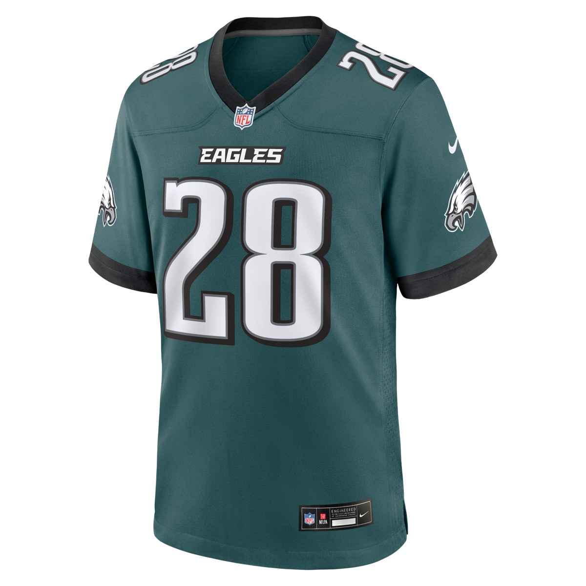 Philadelphia Eagles Will Shipley Midnight Green Team Game Jersey
