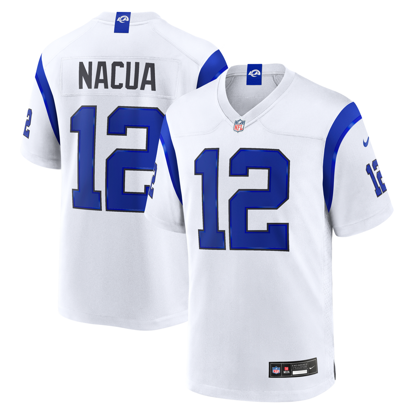 Los Angeles Rams Puka Nacua Nike Fearsome White Game Jersey