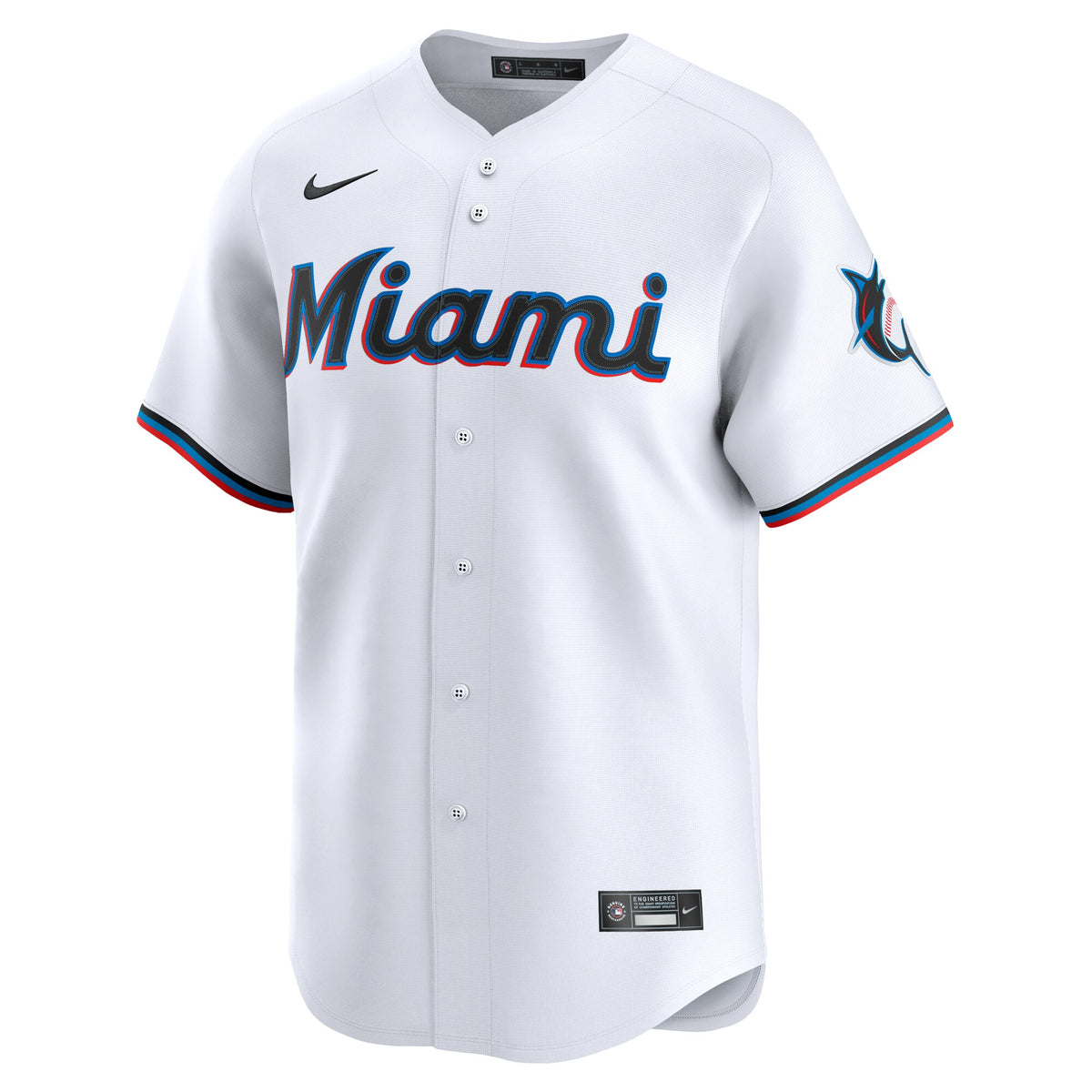 Miami Marlins Sandy Alcantara White Home Limited Player Jersey