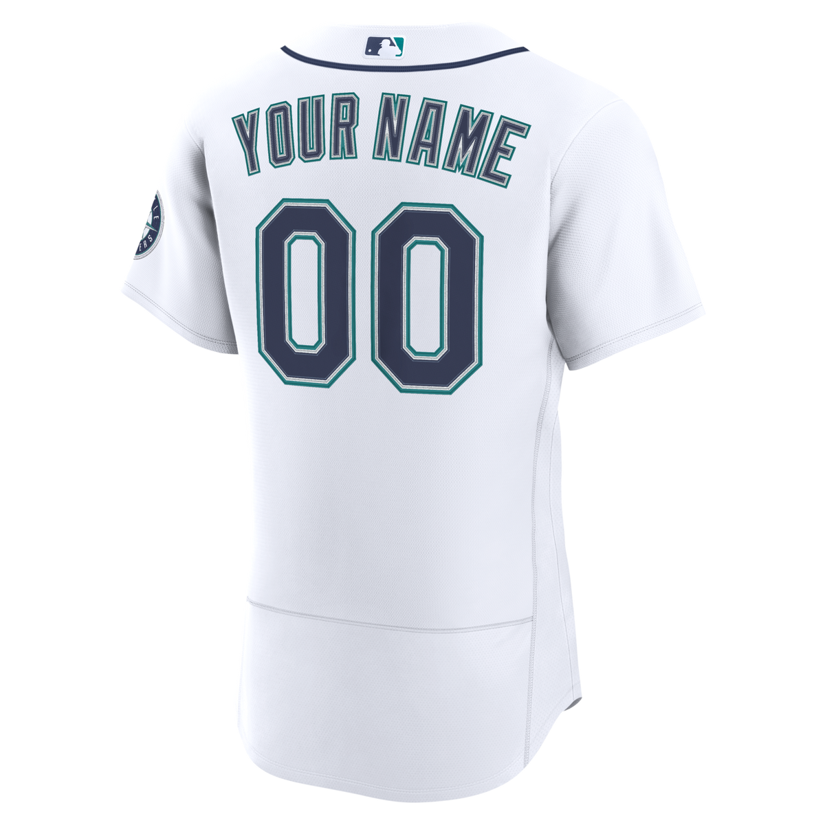 Seattle Mariners White Home Authentic Custom Jersey