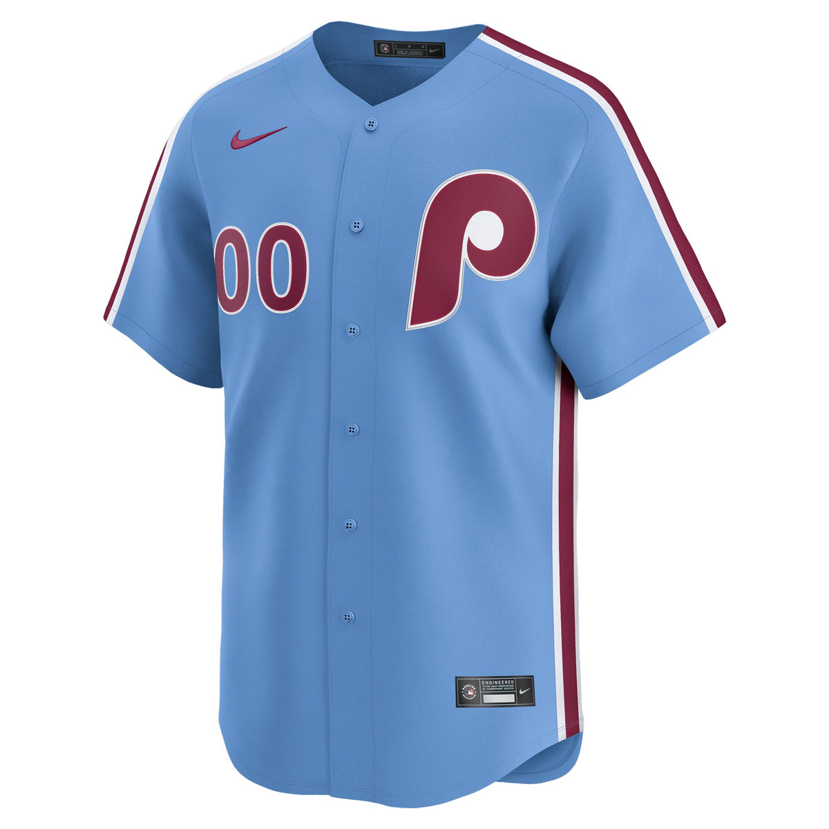 Philadelphia Phillies Light Blue Alternate Limited Custom Jersey