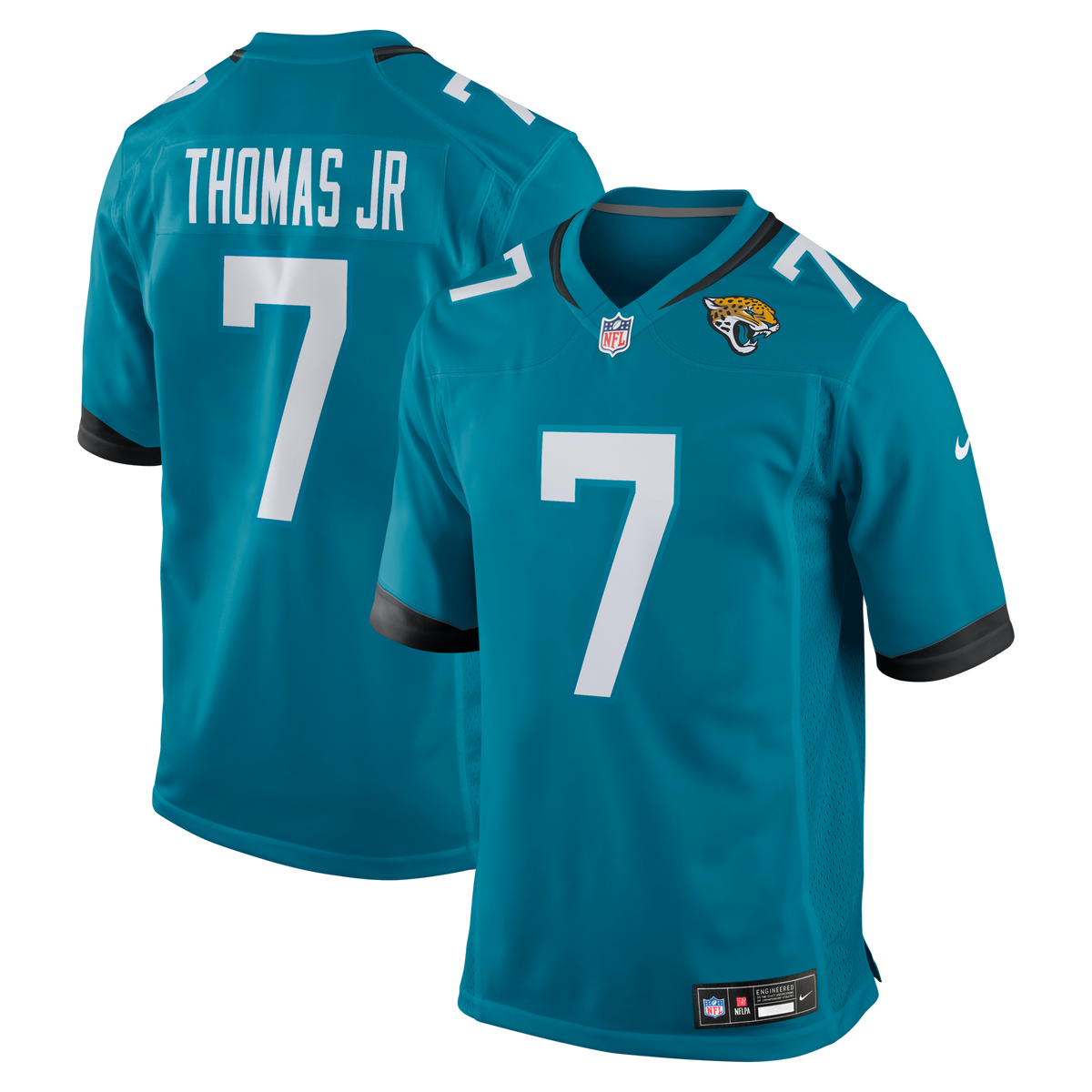 Jacksonville Jaguars Brian Thomas Jr Teal Player Game Jersey