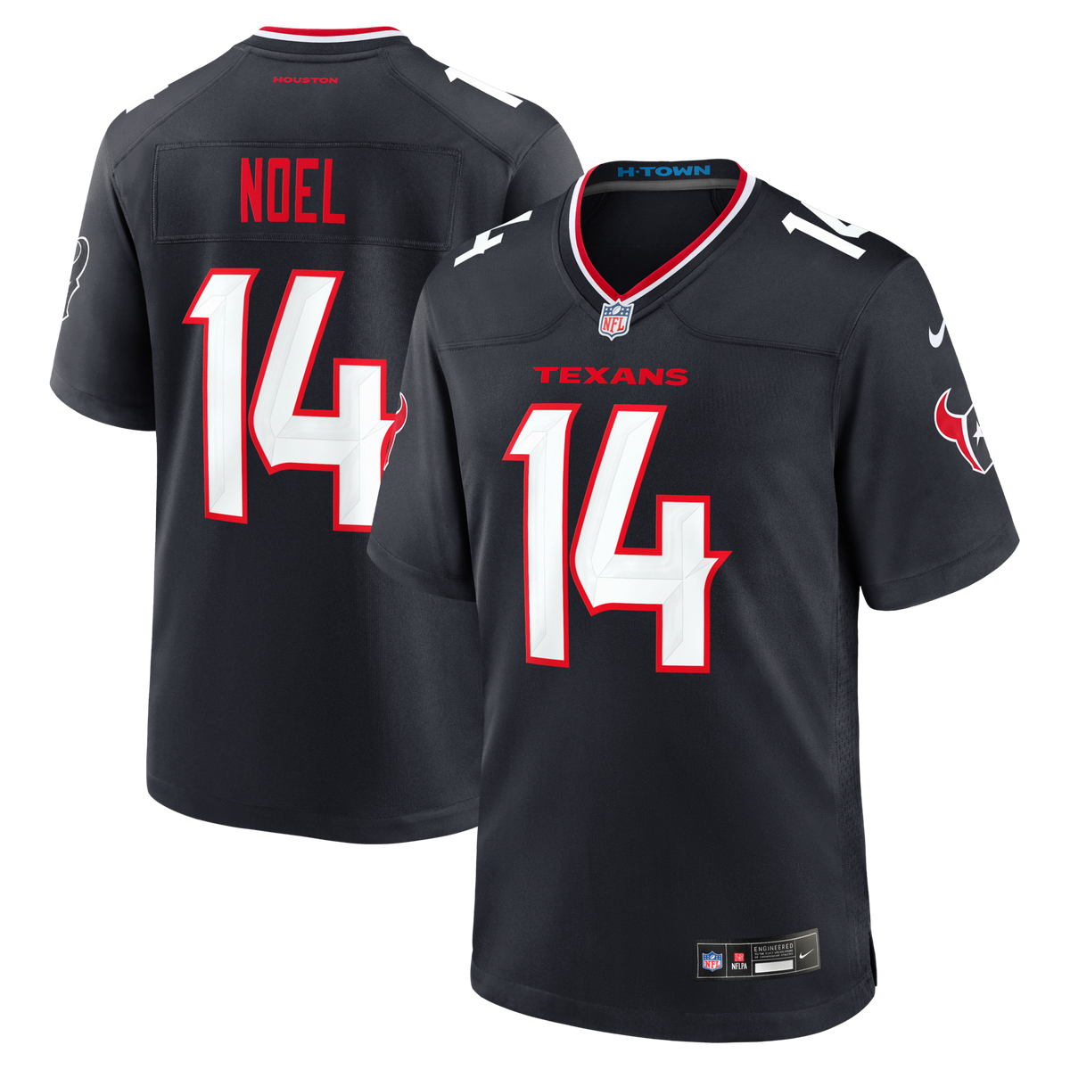 Houston Texans Jaylin Noel Navy Team Game Jersey