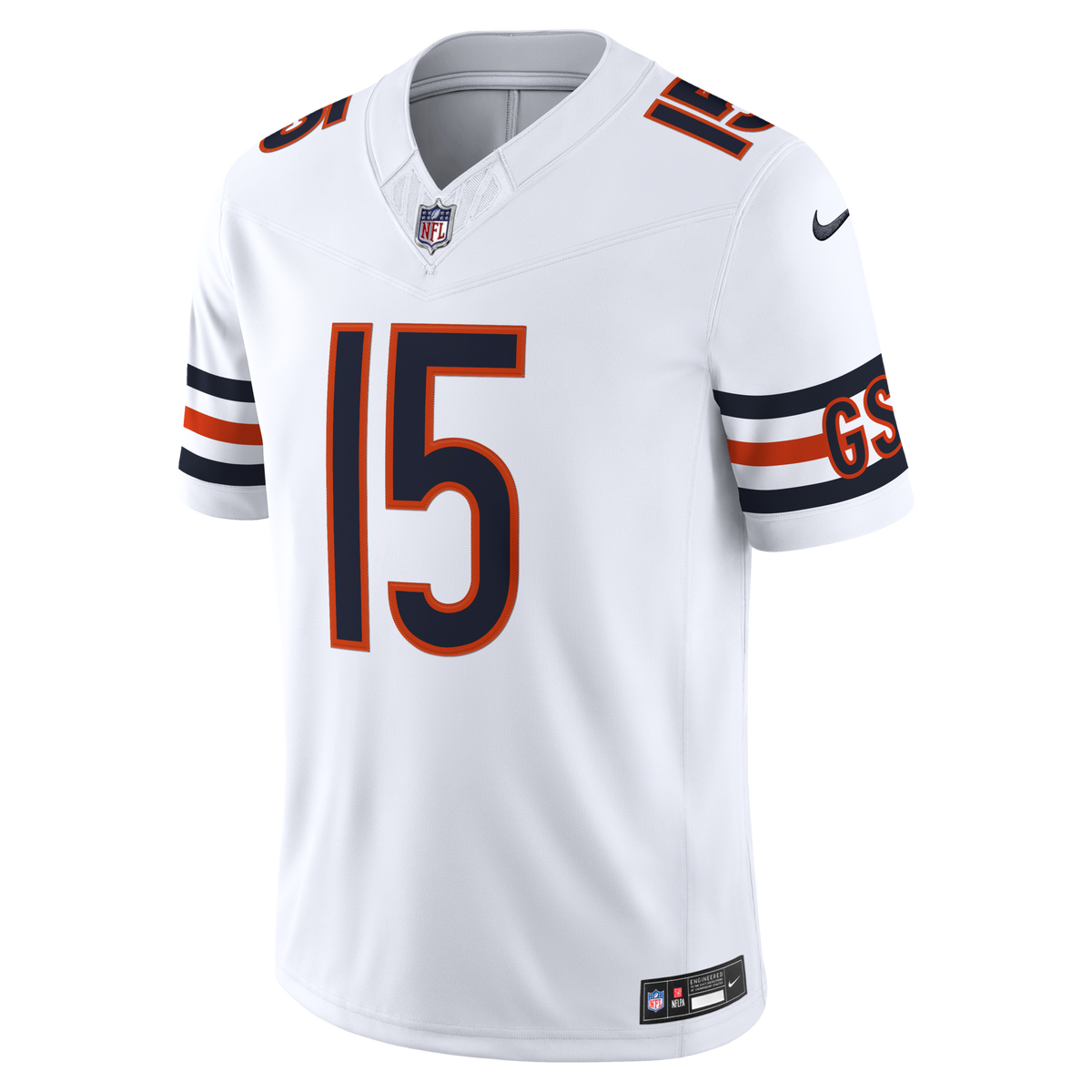 Chicago Bears Rome Odunze White Vapor F.U.S.E. Stitched Limited Jersey