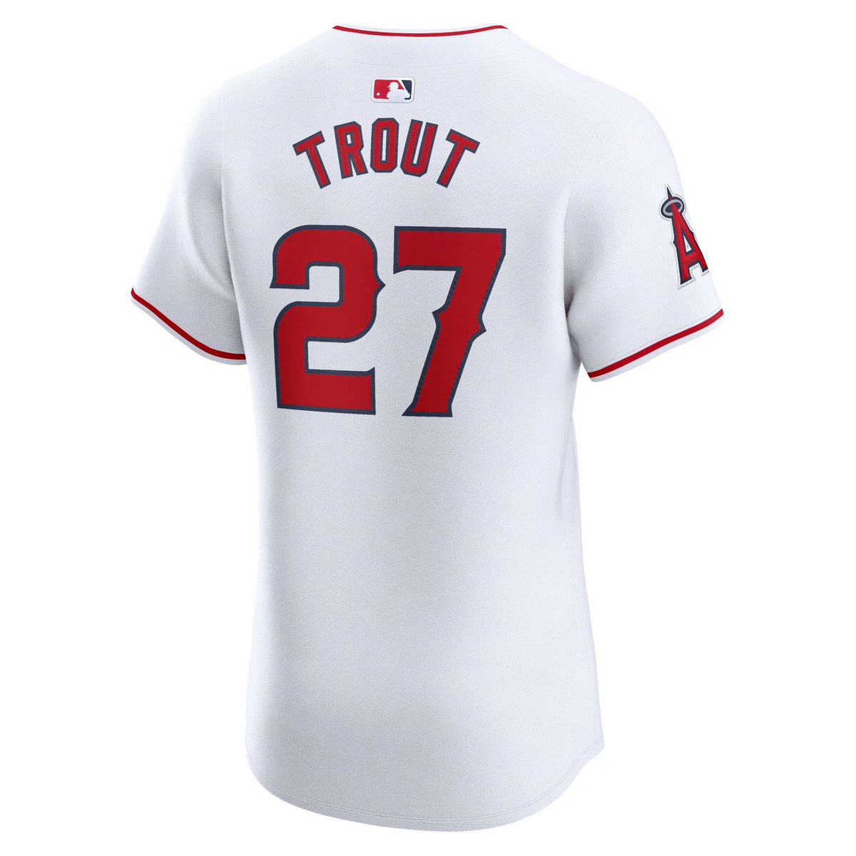 Los Angeles Angels Mike Trout White Home Elite Player Jersey