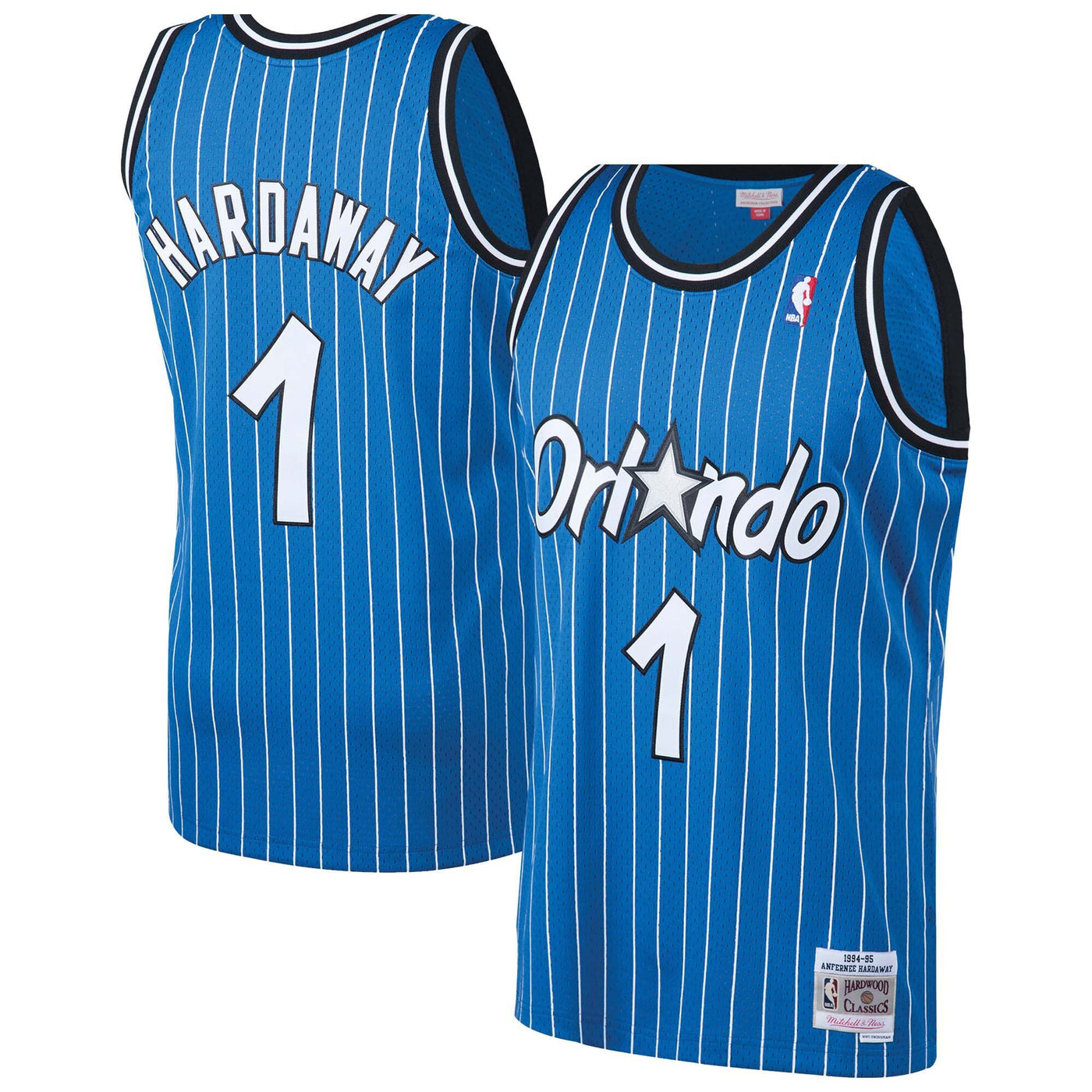 Orlando Magic Hardwood Classics Road Jersey By Mitchell & Ness - - Anfernee Hardaway