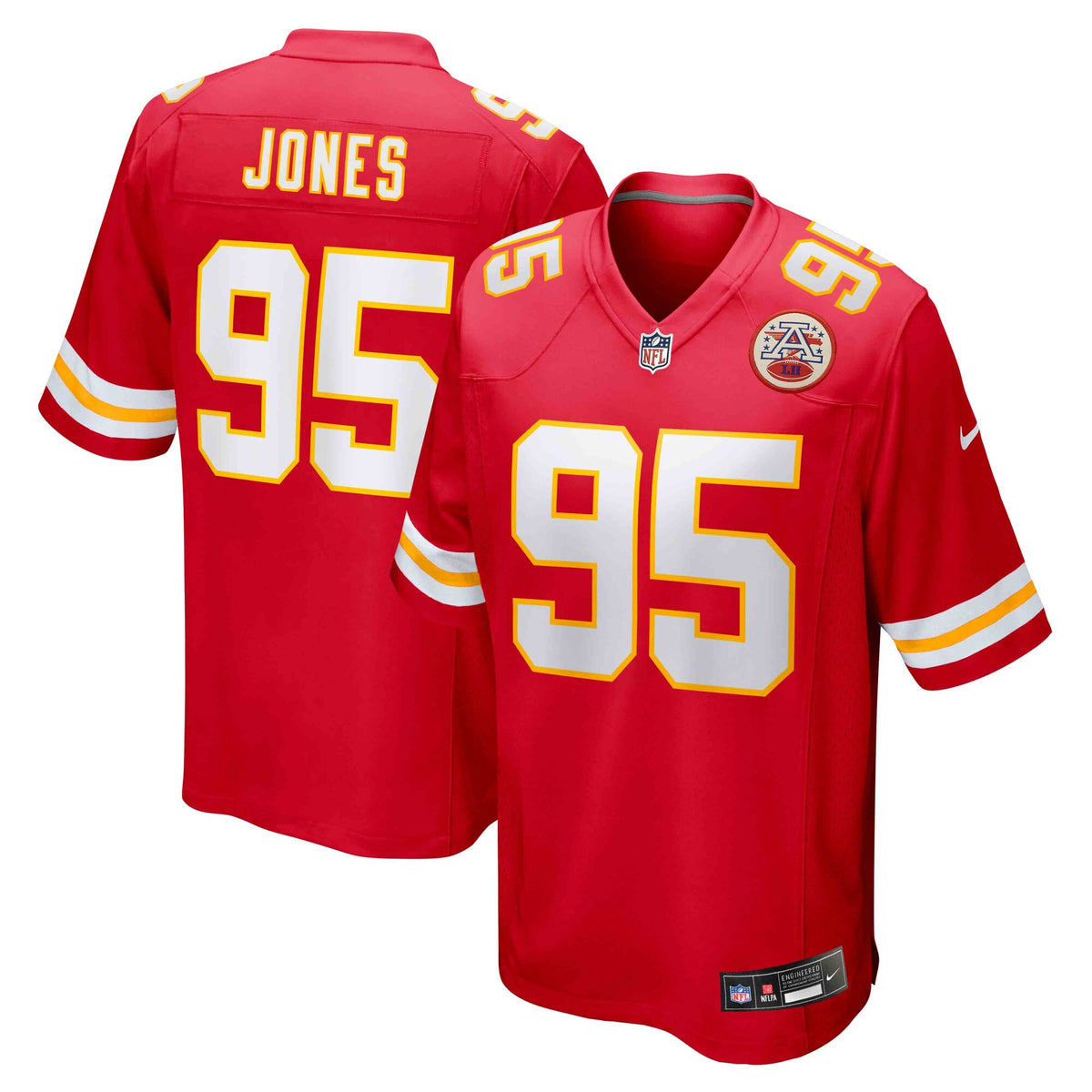Kansas City Chiefs Chris Jones Red Game Jersey