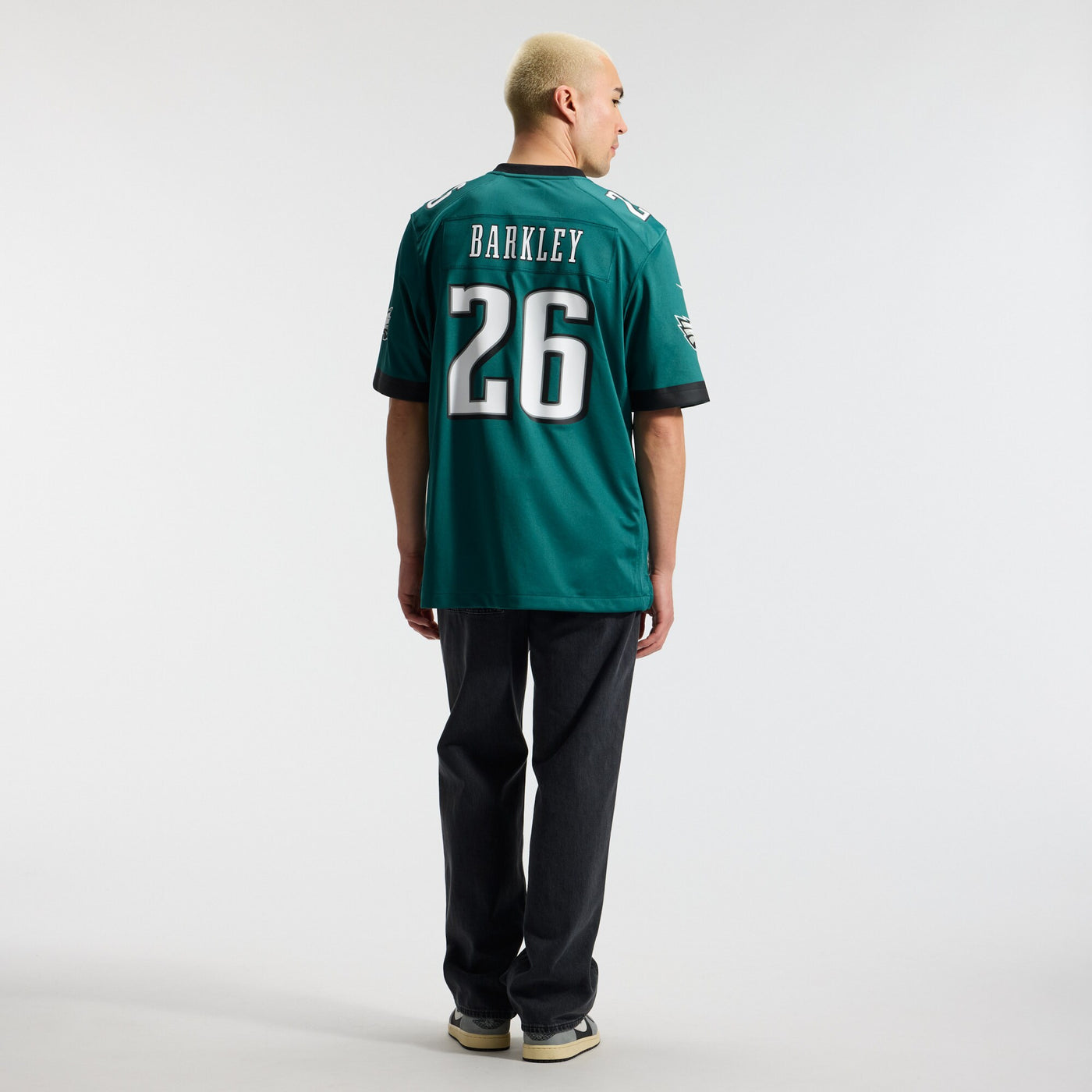 Philadelphia Eagles Saquon Barkley Nike Midnight Green Team Game Jersey