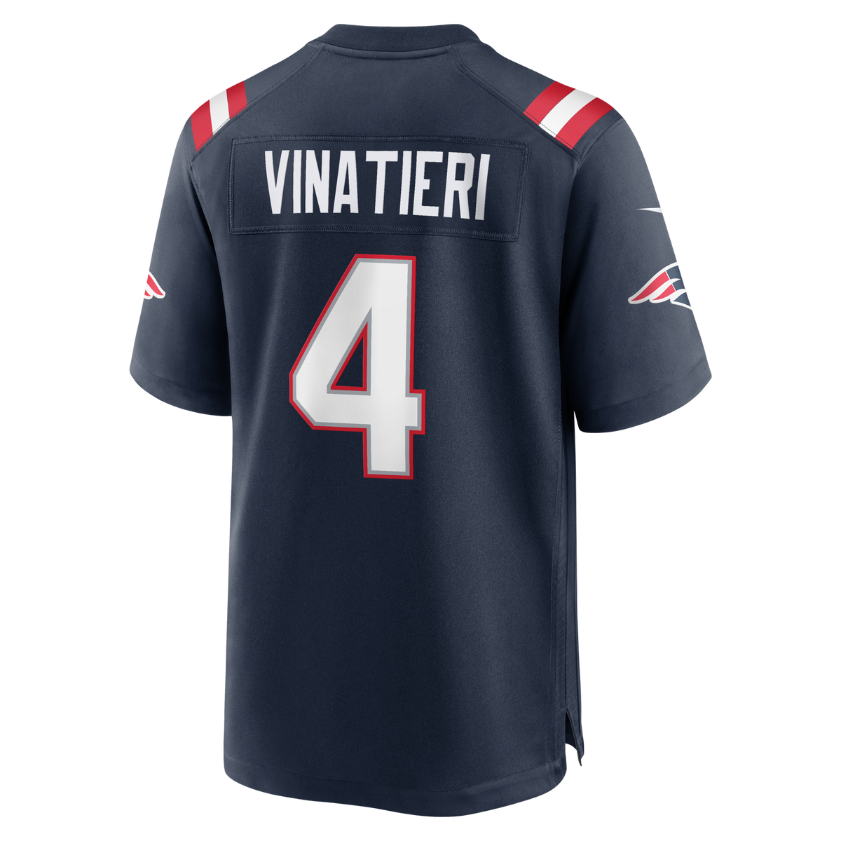 New England Patriots Adam Vinatieri Navy Team Retired Game Jersey