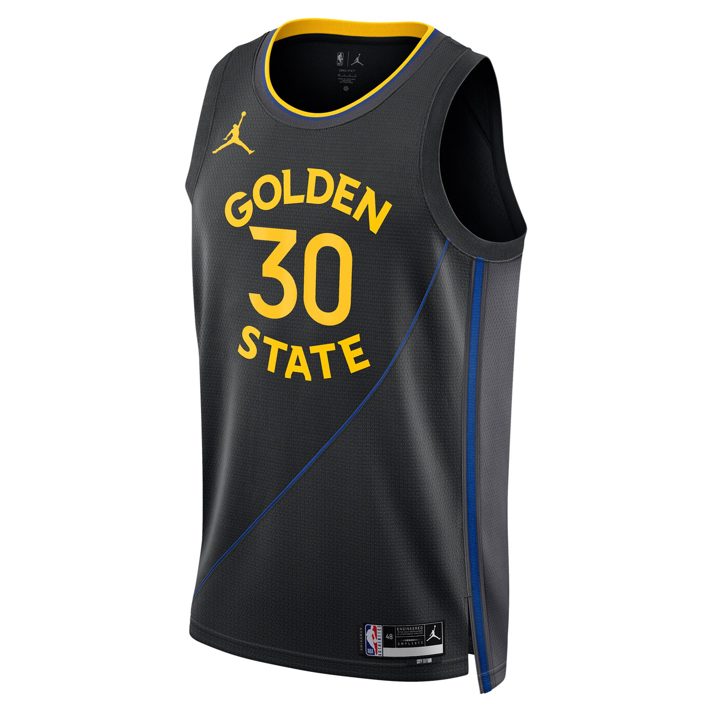 Golden State Warriors Jordan Brand 2024/25 Statement Edition Swingman Jersey - Black - Stephen Curry