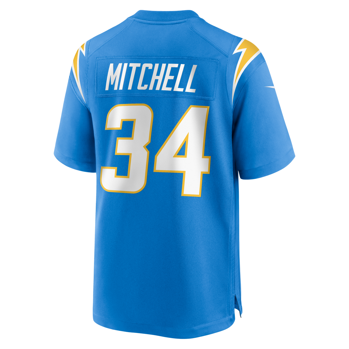 Los Angeles Chargers Keaton Mitchell Powder Blue Team Game Jersey