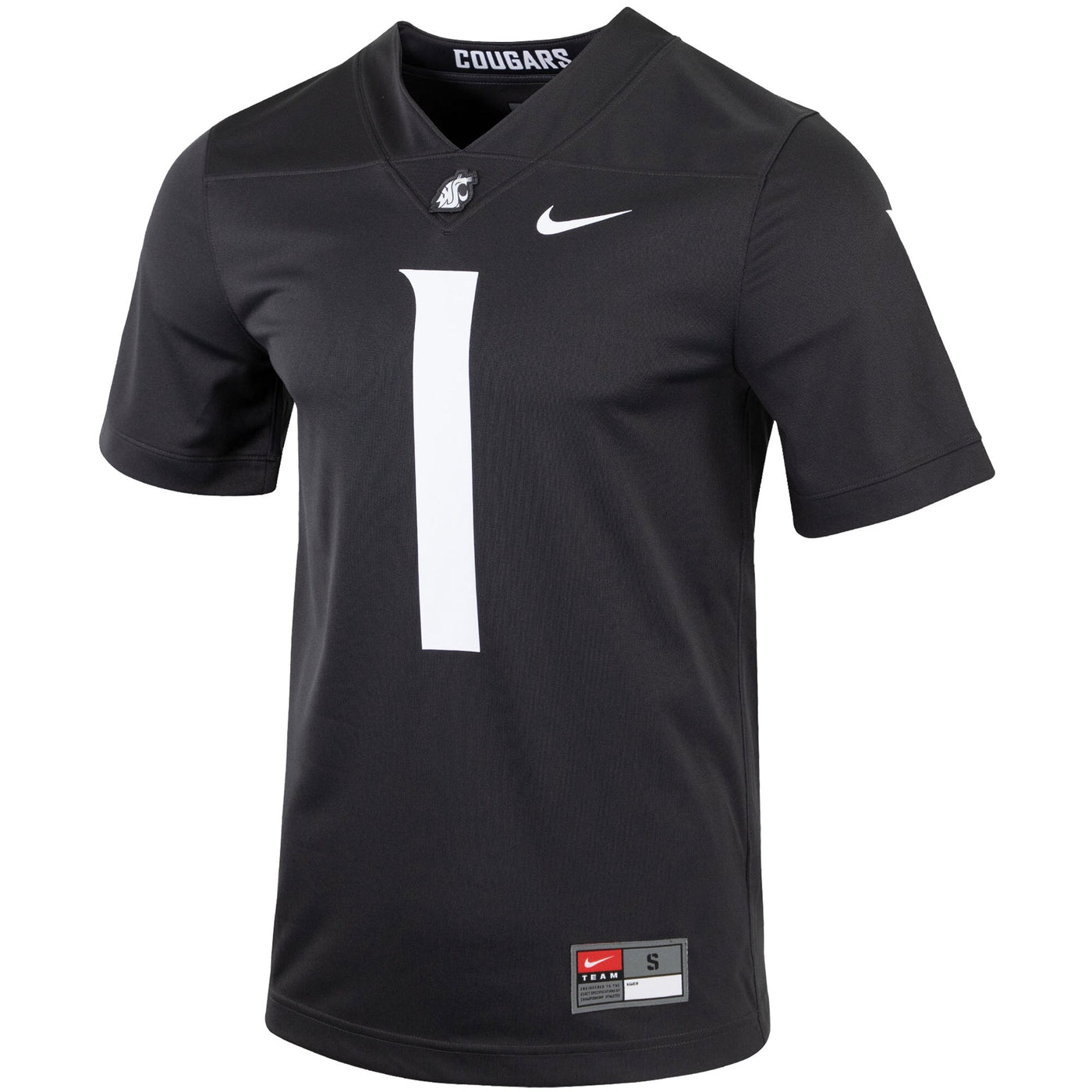 Nike #1 Charcoal Washington State Cougars Untouchable Football Jersey
