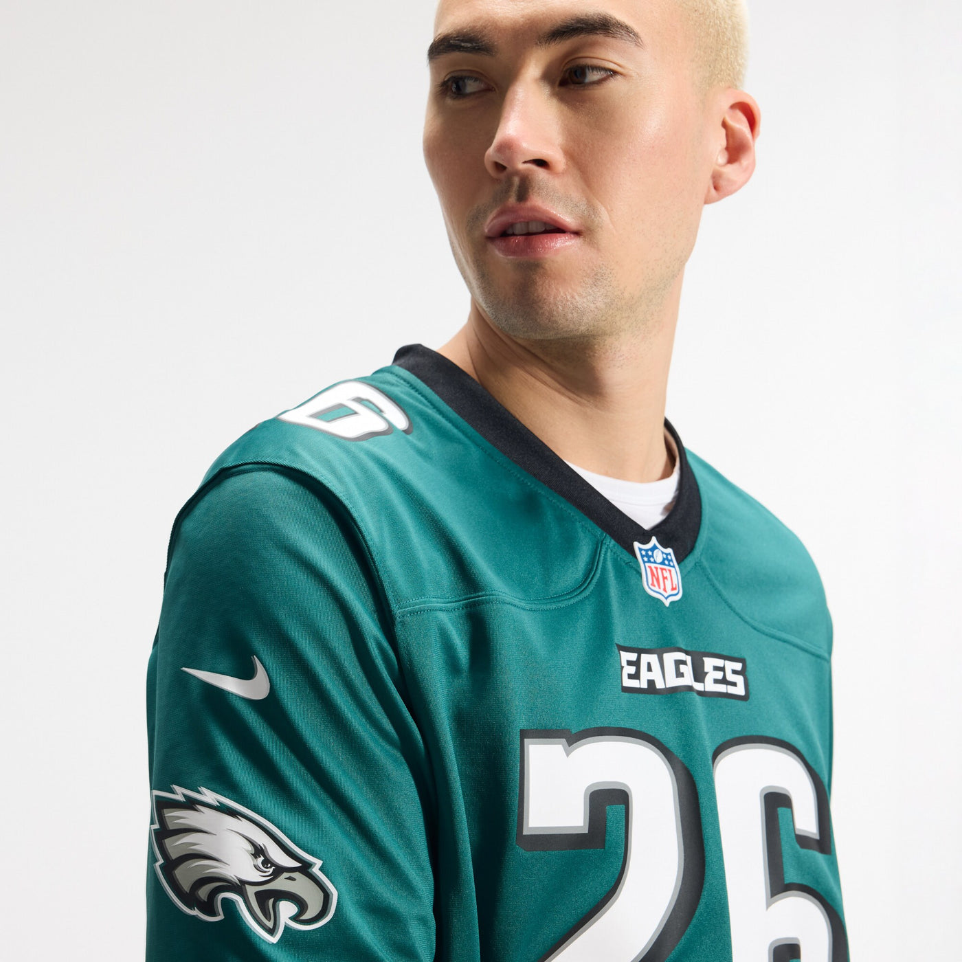 Philadelphia Eagles Saquon Barkley Nike Midnight Green Team Game Jersey