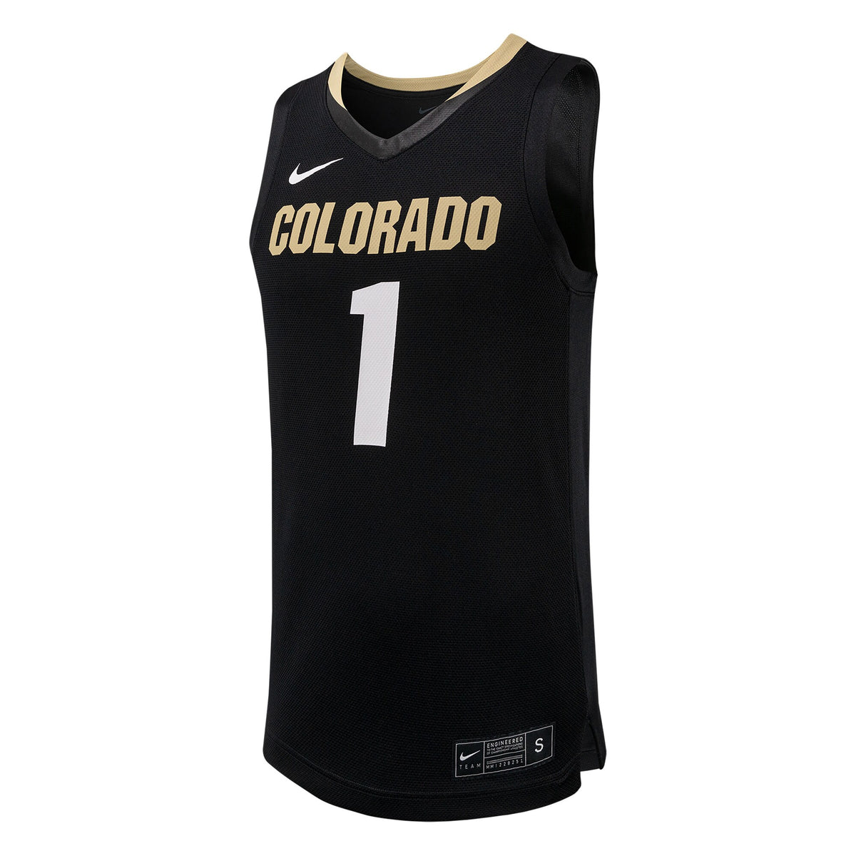 #1 Colorado Buffaloes Replica Basketball Jersey - Black