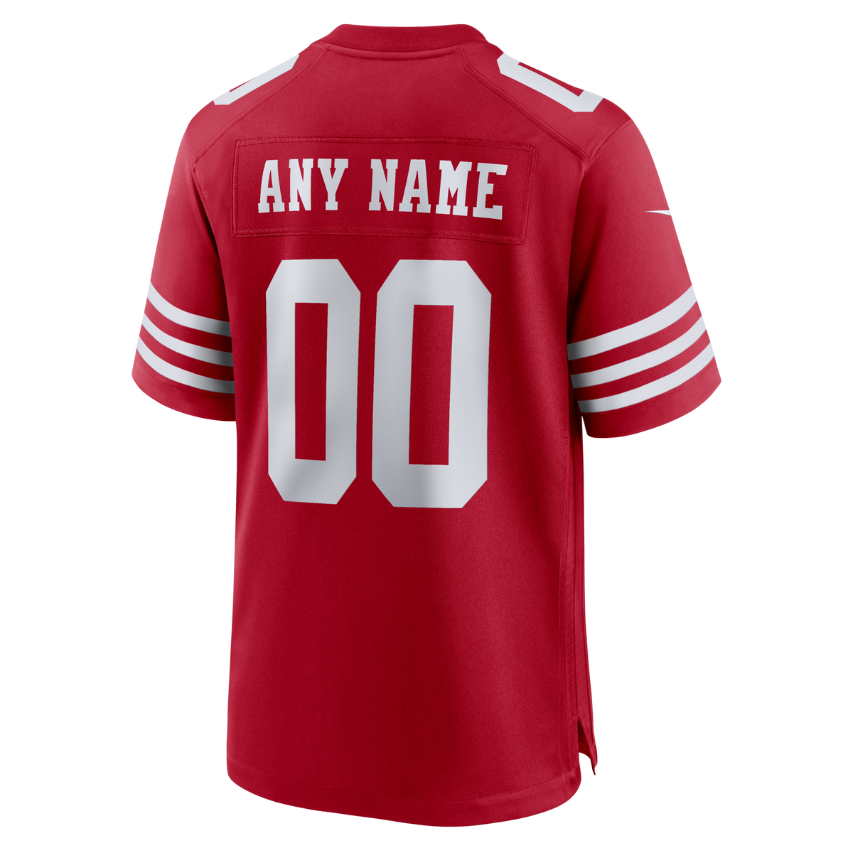 San Francisco 49ers Scarlet 80th Anniversary Custom Game Jersey