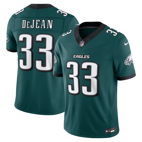 Philadelphia Eagles Cooper DeJean Nike Midnight Green Team Vapor F.U.S.E. Stitched Limited Jersey