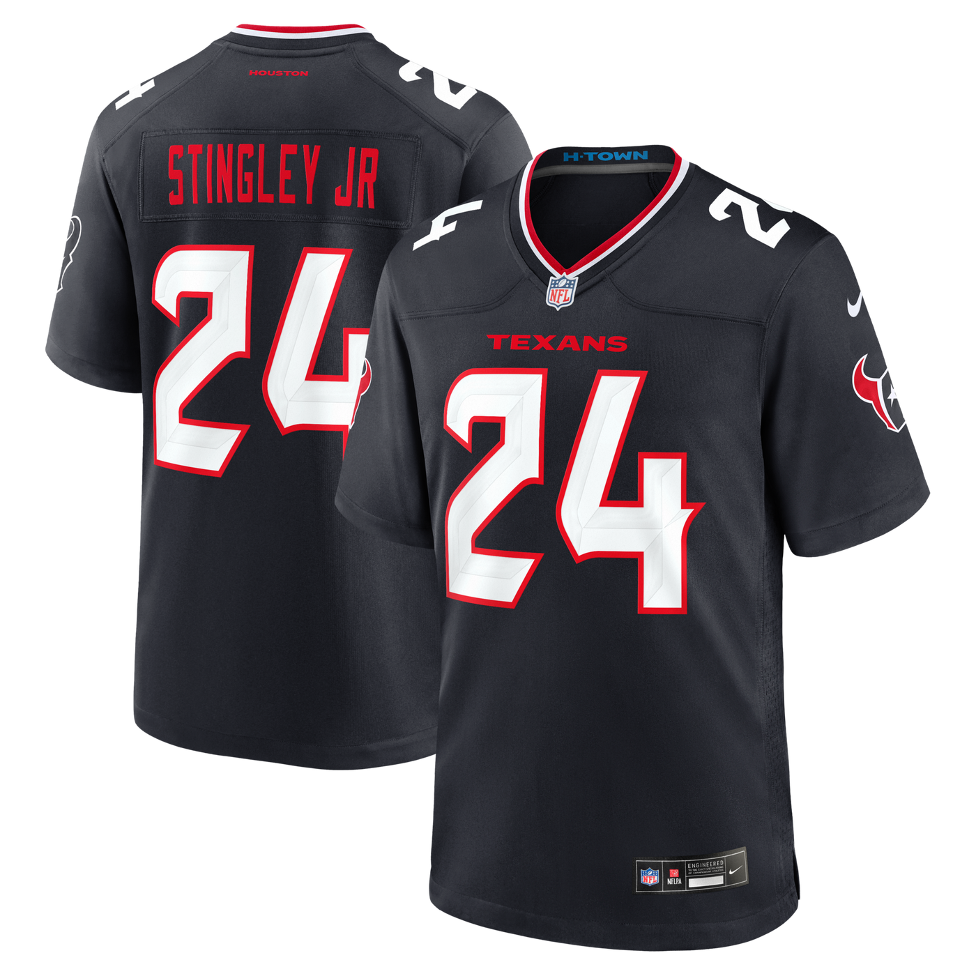 Houston Texans Derek Stingley Jr. Nike Navy Game Jersey