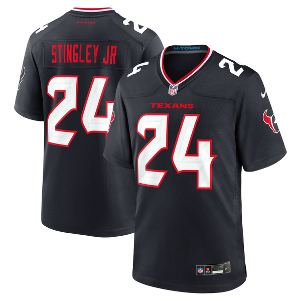 Houston Texans Derek Stingley Jr. Nike Navy Game Jersey