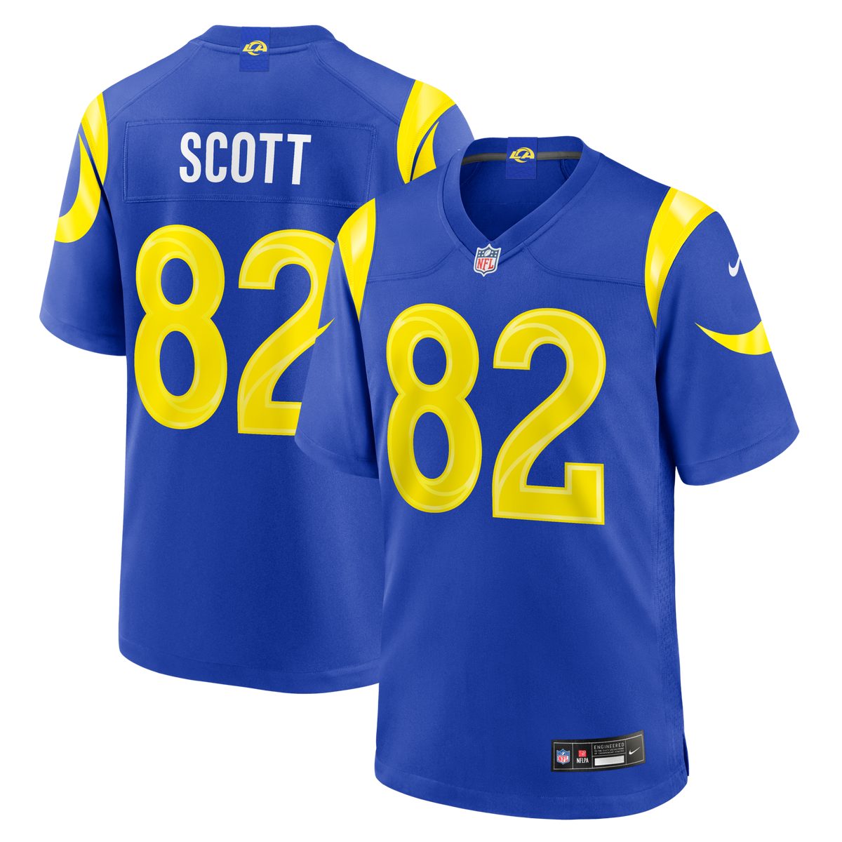 Los Angeles Rams Tyler Scott Royal Team Game Jersey